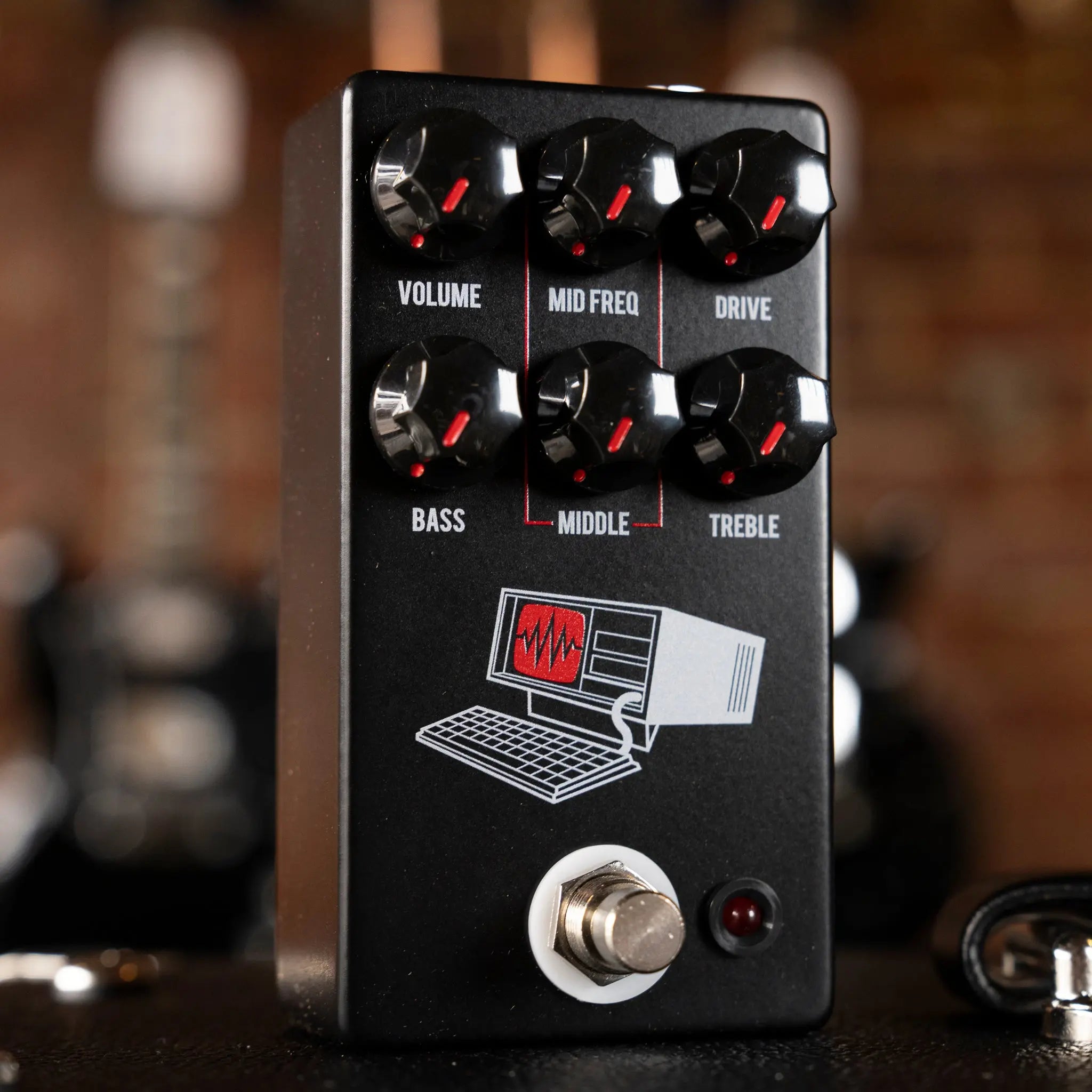 JHS Hard Drive Distortion Pedal - Black - Midwood Guitar