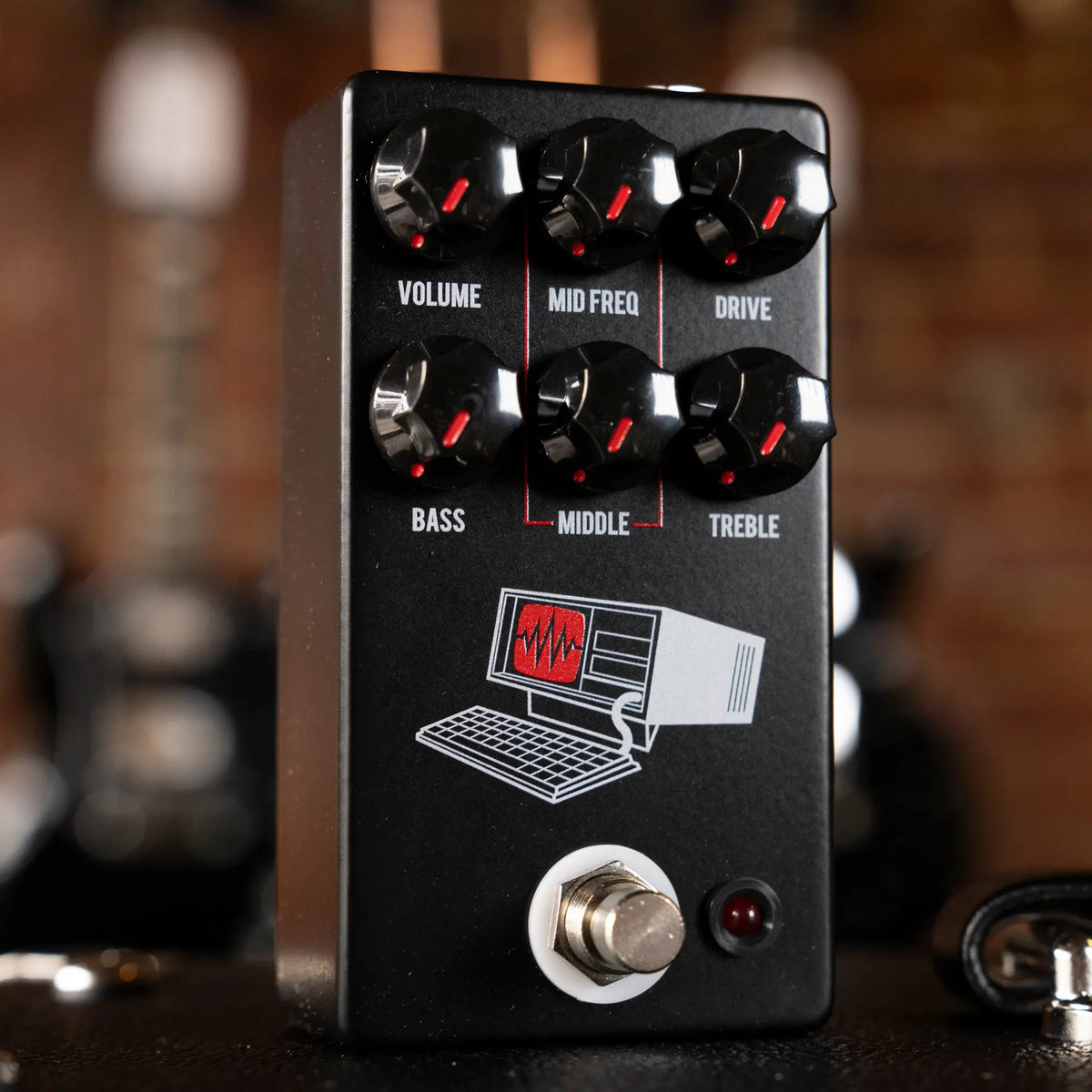 JHS Hard Drive Distortion Pedal - Black - Midwood Guitar