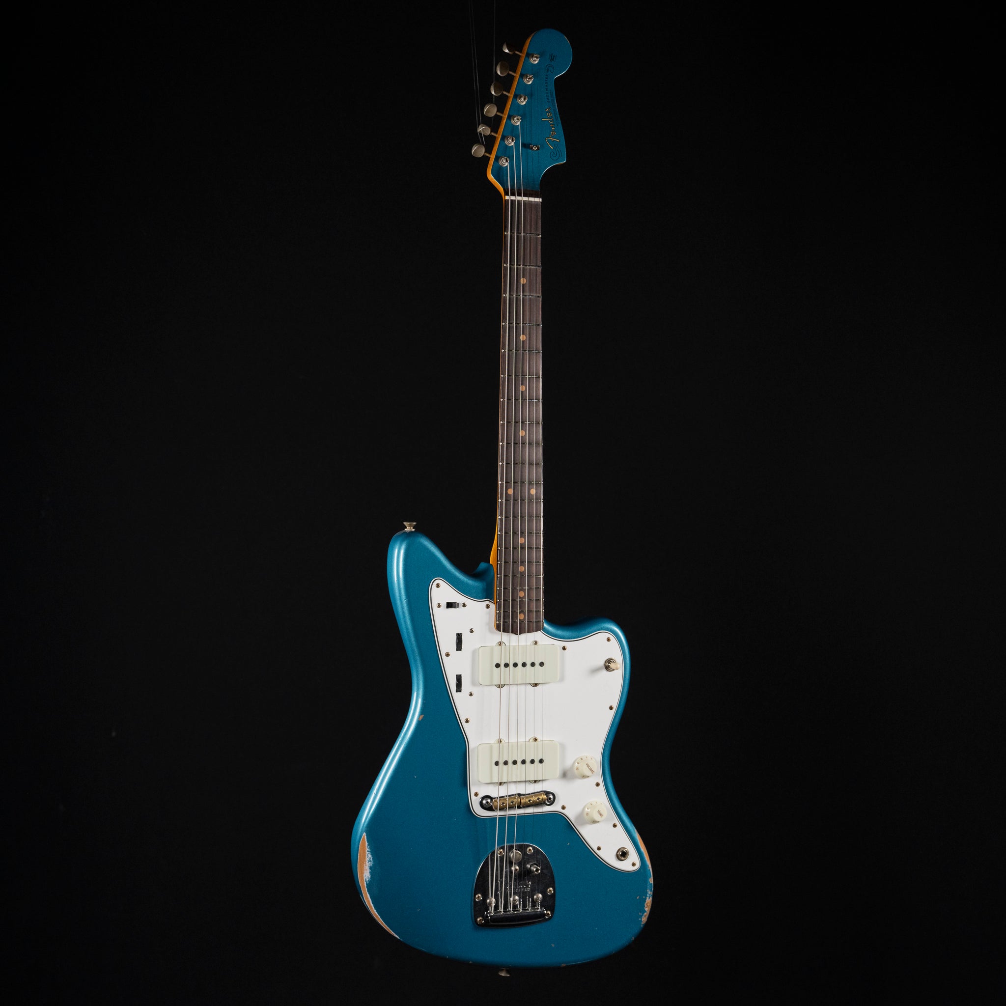 Fender Custom Shop ’63 Jazzmaster Relic Electric Guitar – Ocean Turquoise - Midwood Guitar