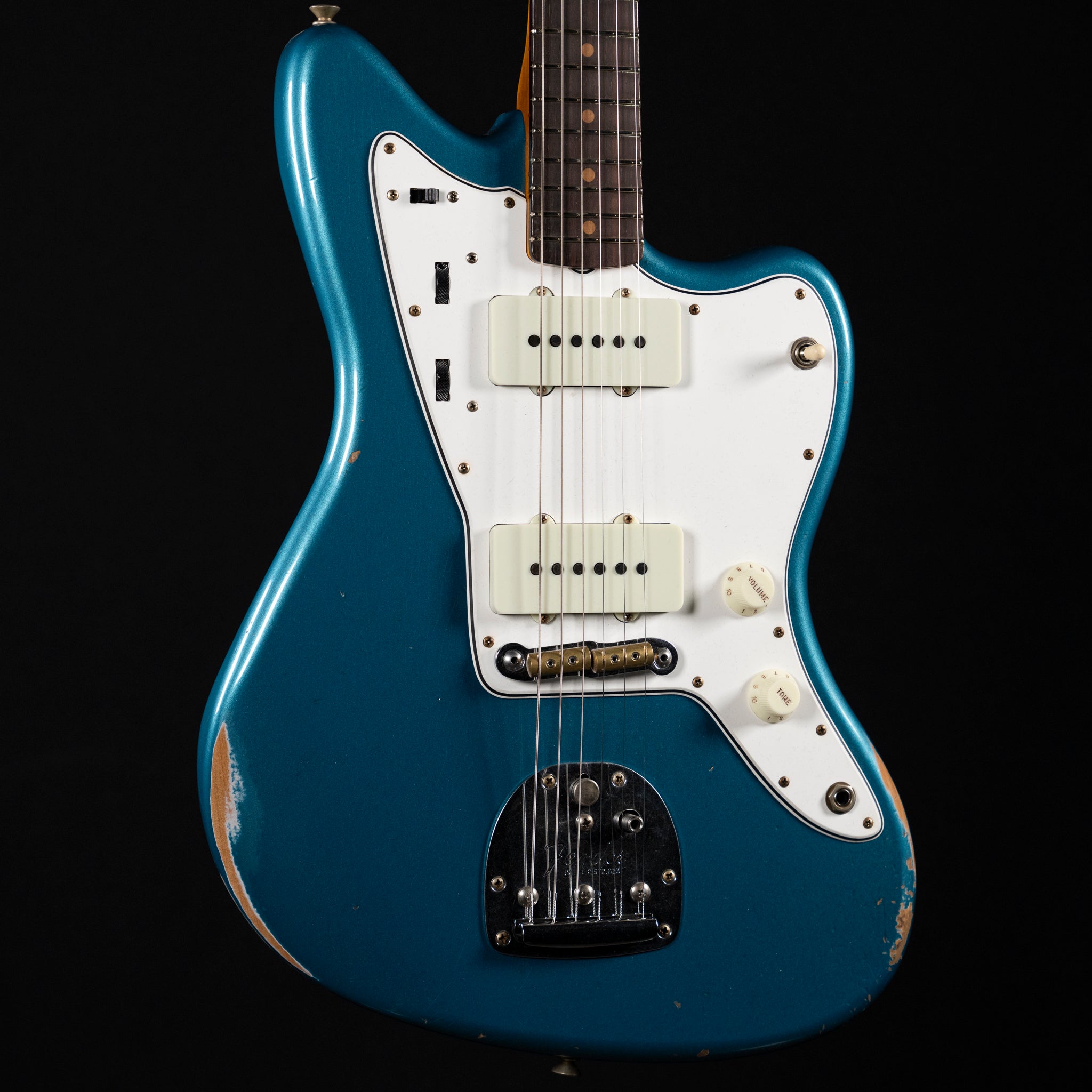 Fender Custom Shop ’63 Jazzmaster Relic Electric Guitar – Ocean Turquoise - Midwood Guitar