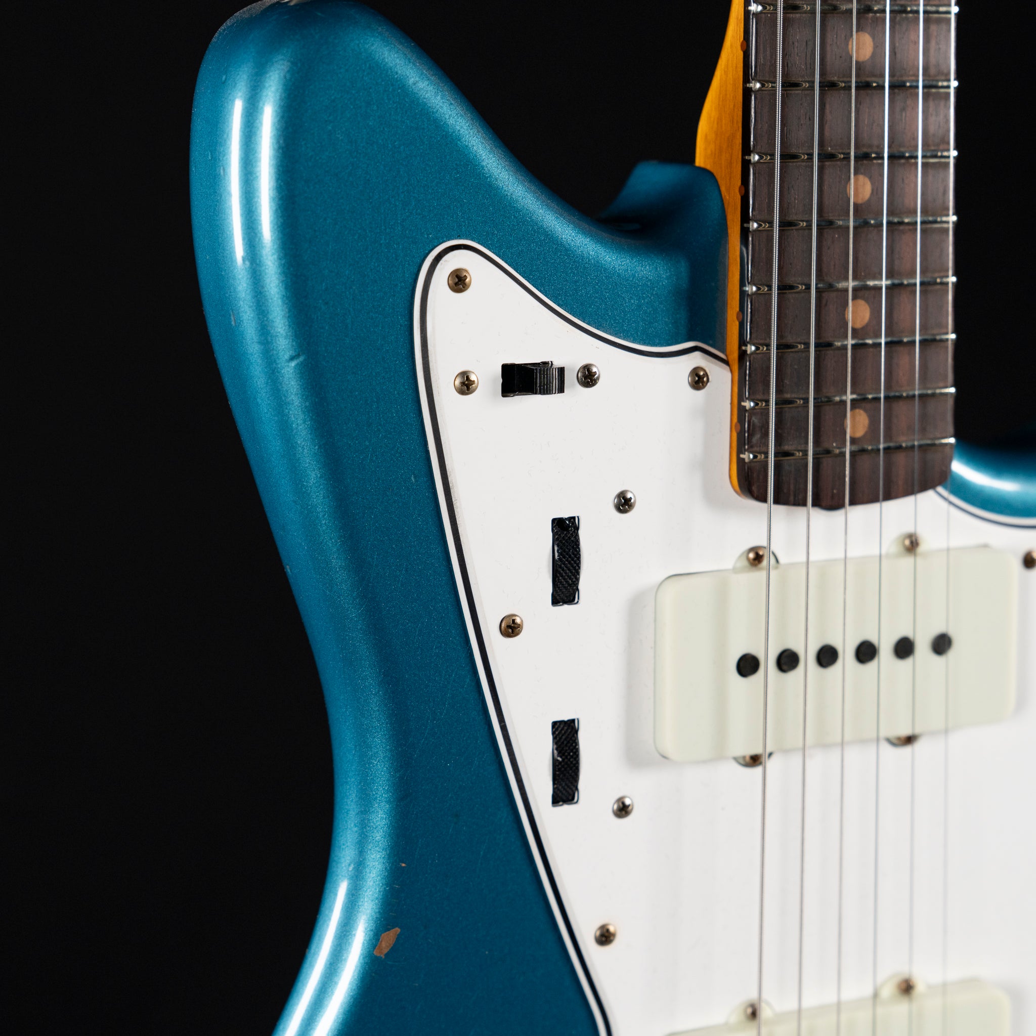 Fender Custom Shop ’63 Jazzmaster Relic Electric Guitar – Ocean Turquoise - Midwood Guitar