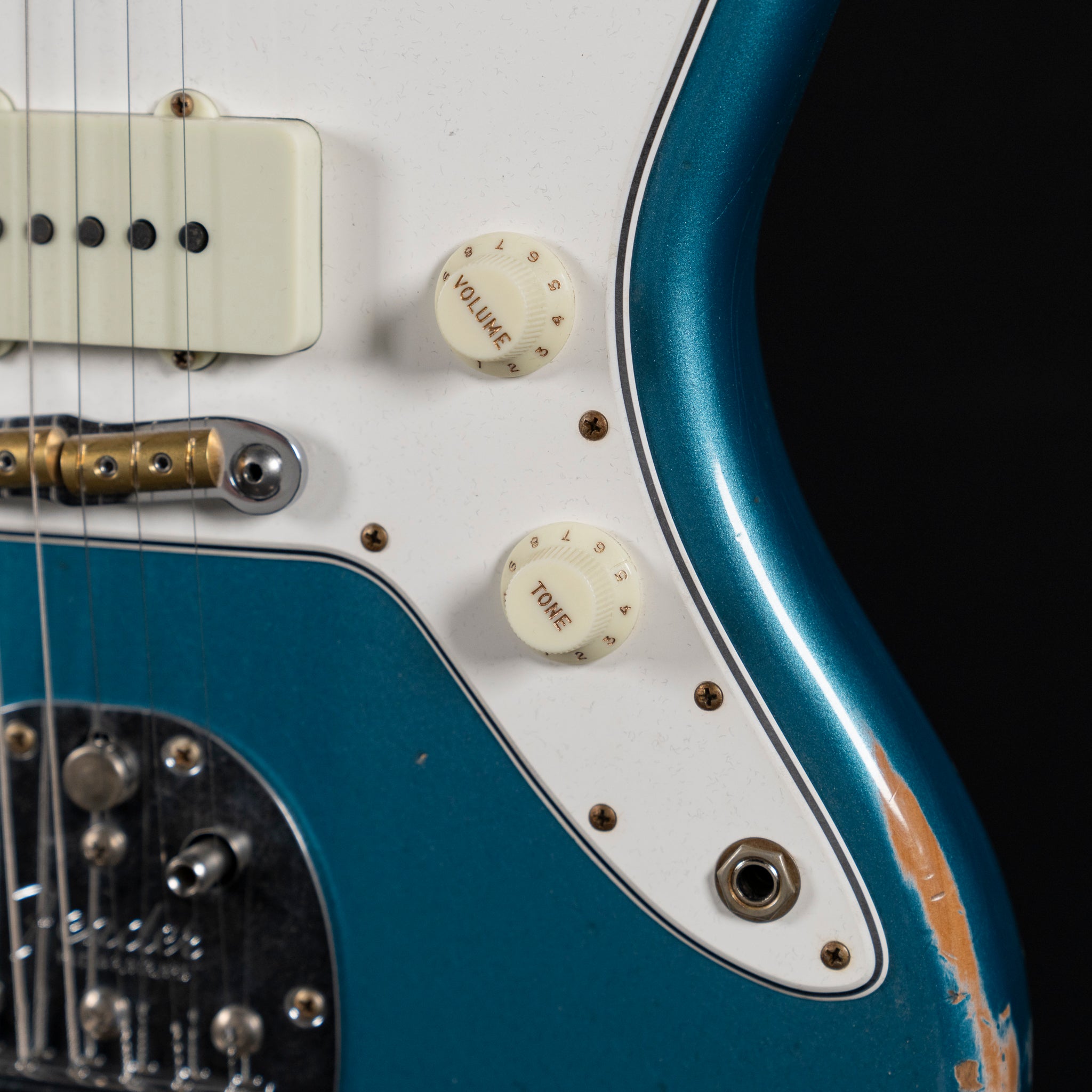 Fender Custom Shop ’63 Jazzmaster Relic Electric Guitar – Ocean Turquoise - Midwood Guitar
