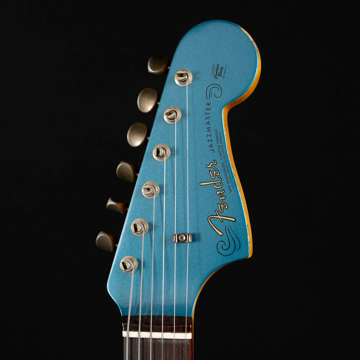 Fender Custom Shop ’63 Jazzmaster Relic Electric Guitar – Ocean Turquoise - Midwood Guitar
