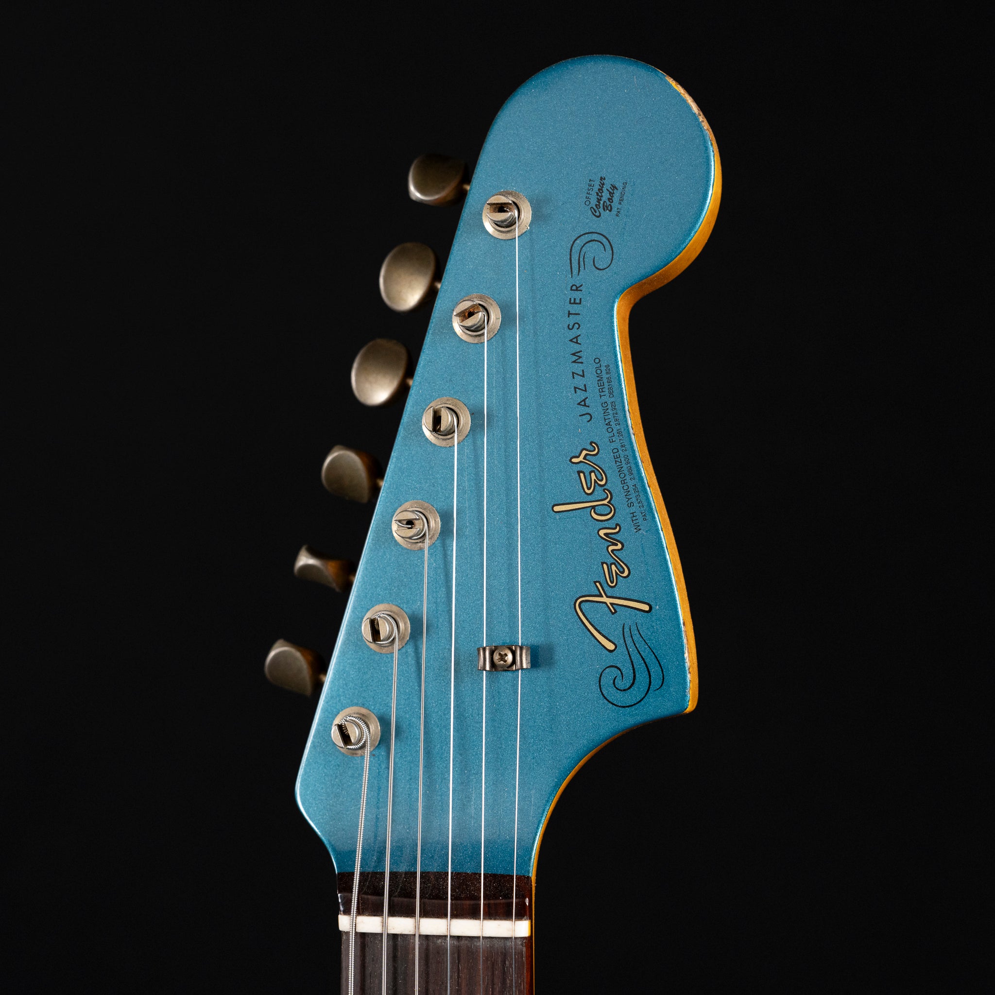 Fender Custom Shop ’63 Jazzmaster Relic Electric Guitar – Ocean Turquoise - Midwood Guitar