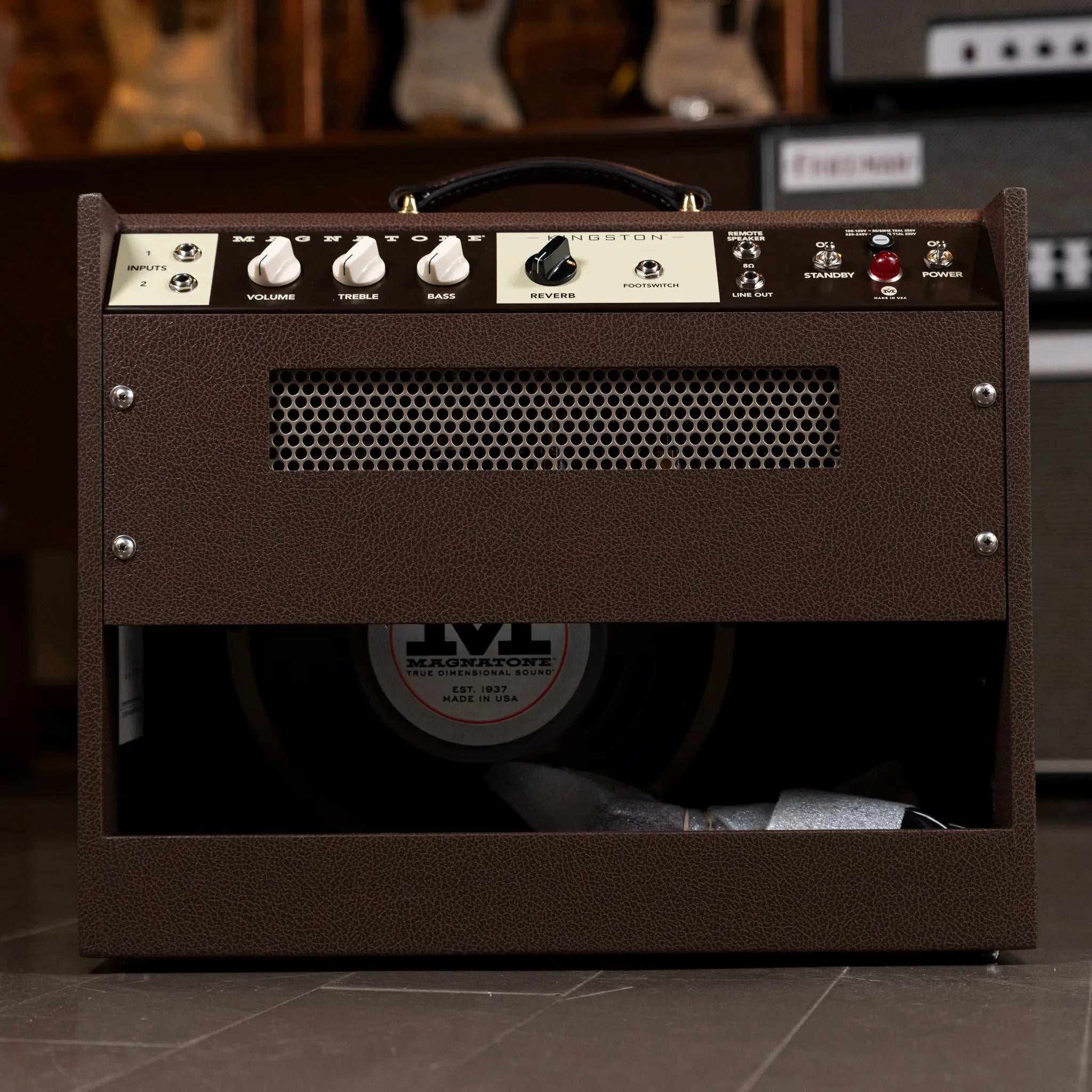 Magnatone Kingston 1x12 Combo Amplifier - Traditional Brown Magnatone Amps
