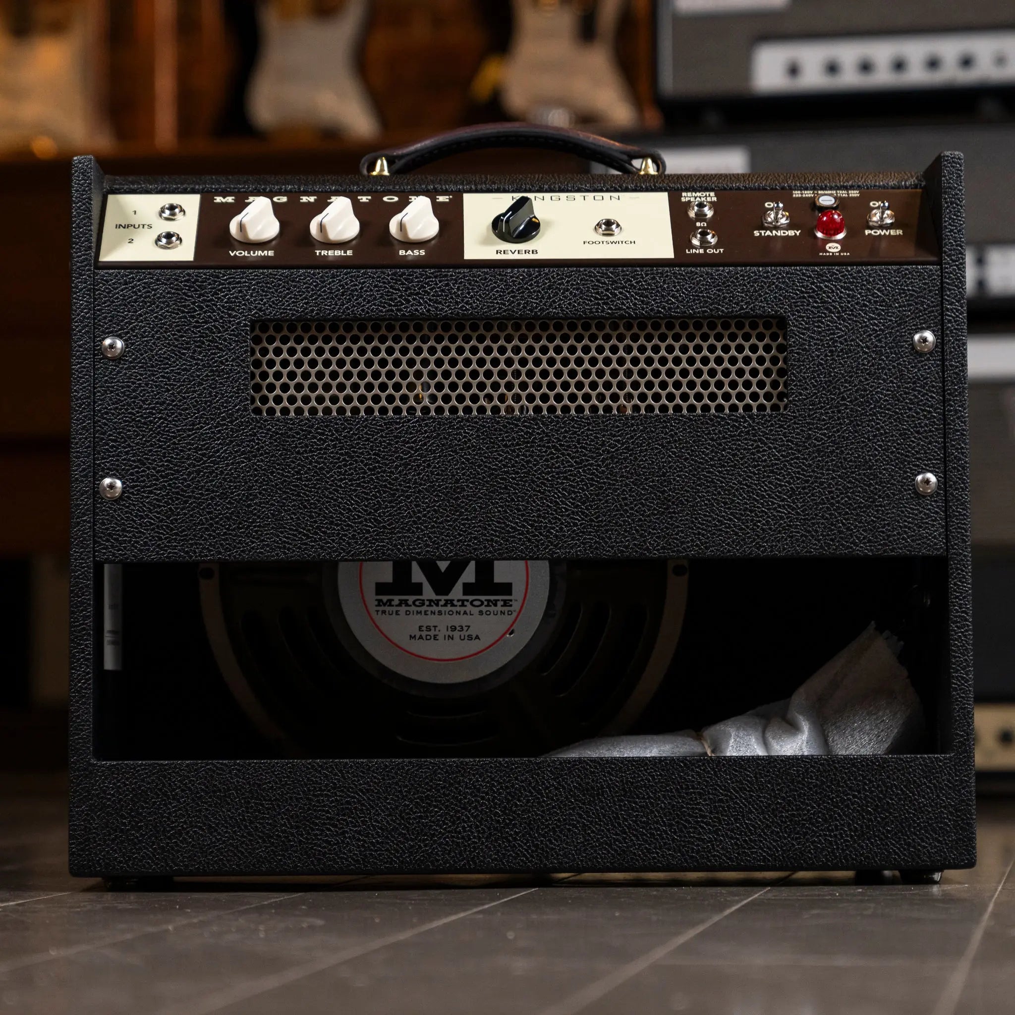 Magnatone Kingston 1x12 Combo Amplifier - Traditional Black - Midwood Guitar