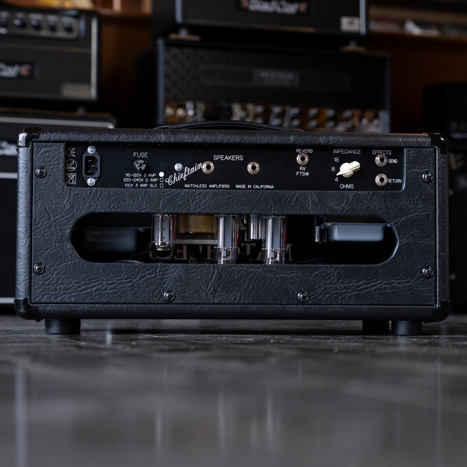 Matchless Chieftain Amplifier Head – Black Tolex w/ Silver Piping