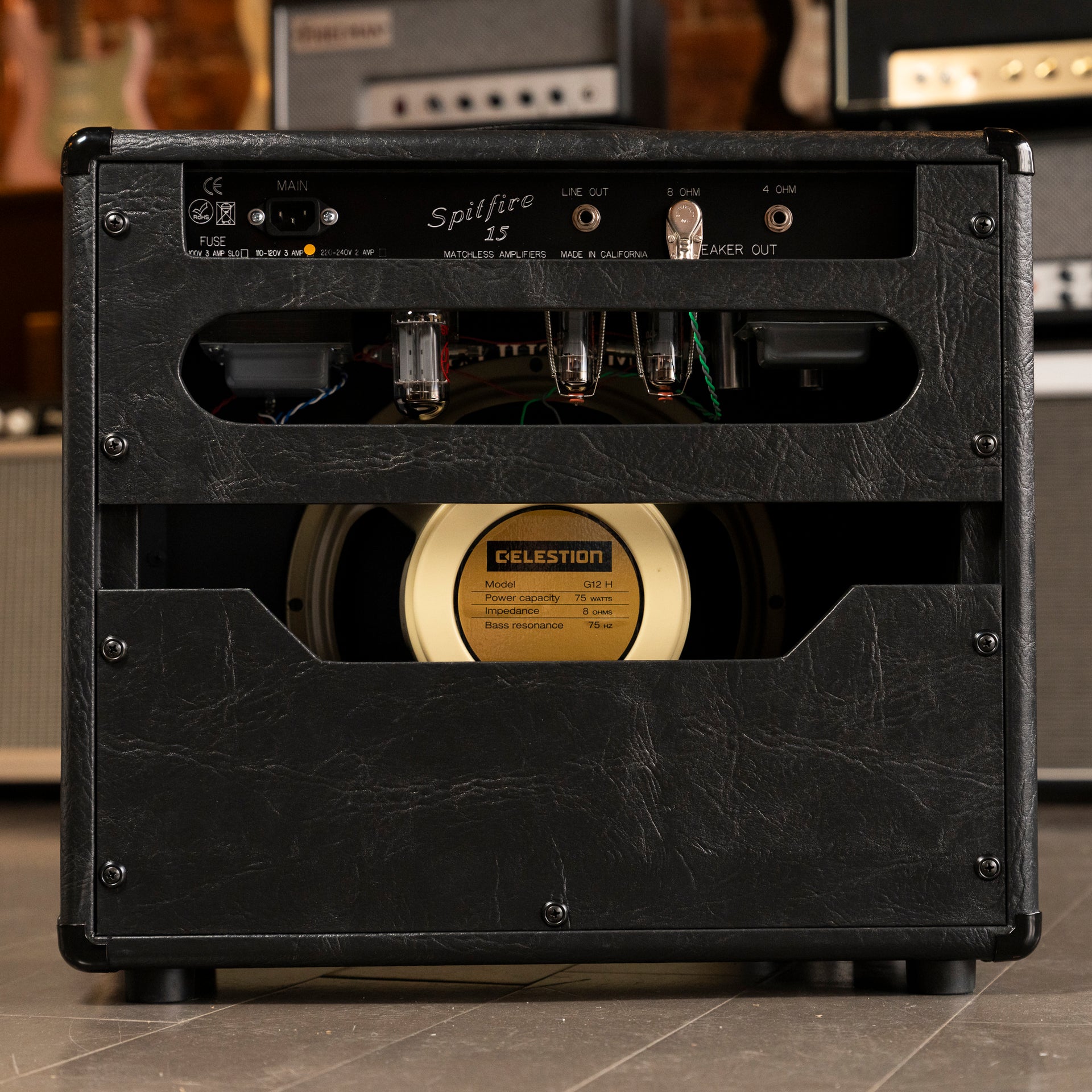 Matchless Spitfire 1X12 Combo Amplifier - Black - Midwood Guitar