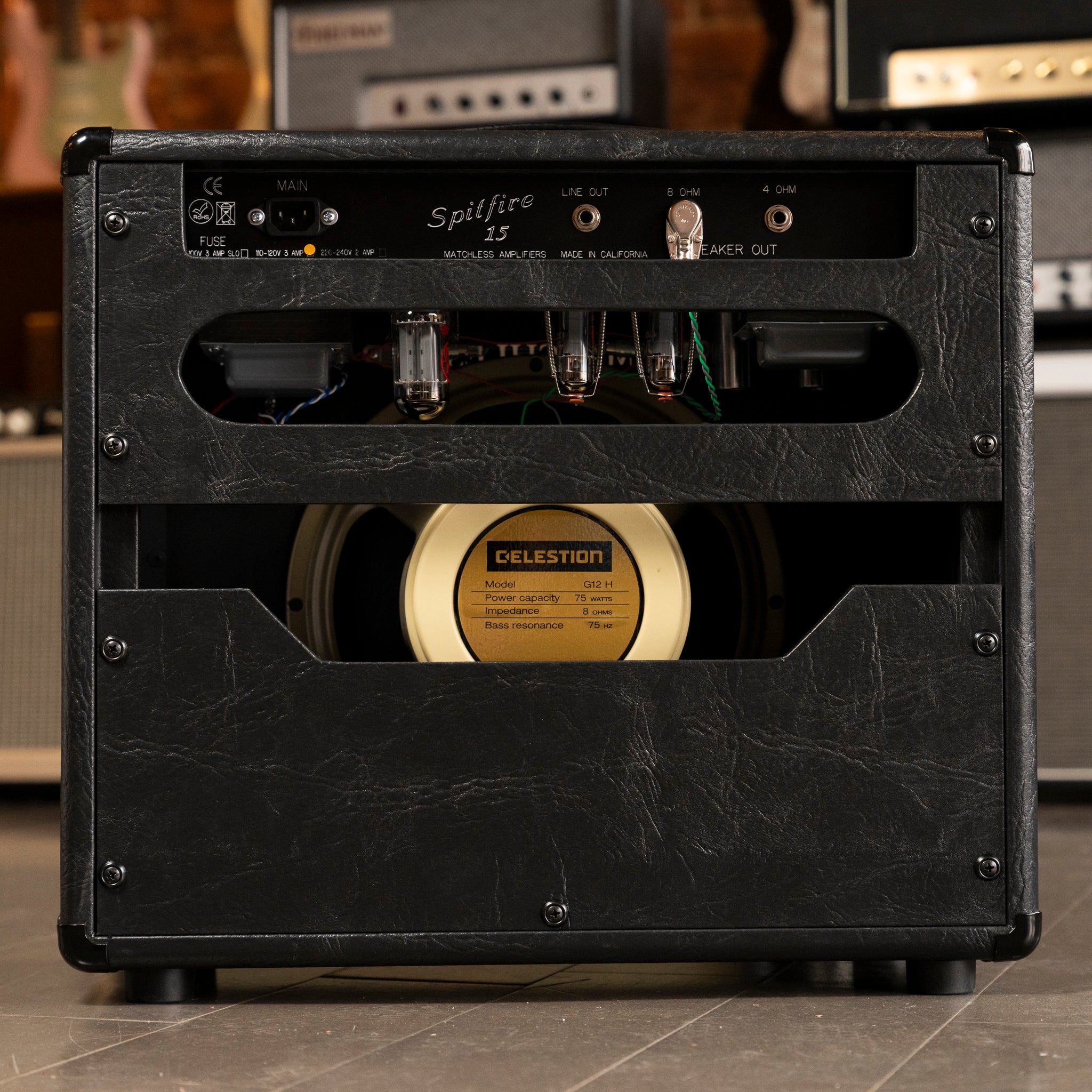 Matchless Spitfire 1X12 Combo Amplifier - Black - Midwood Guitar