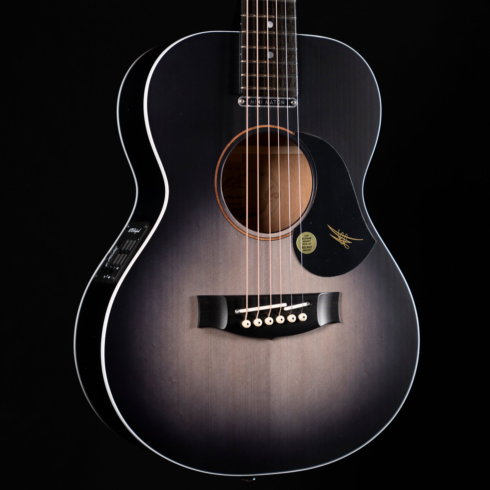 Maton EM-6 Acoustic Guitar-LTD Ghost Black