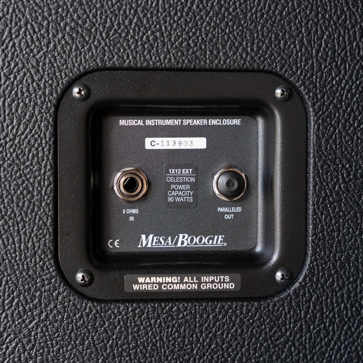 Mesa/Boogie 1 x 12 Vintage Boogie Thiele 1x12-inch Speaker Cabinet - Black Bronco with Wicker Grille Mesa/Boogie Amplification