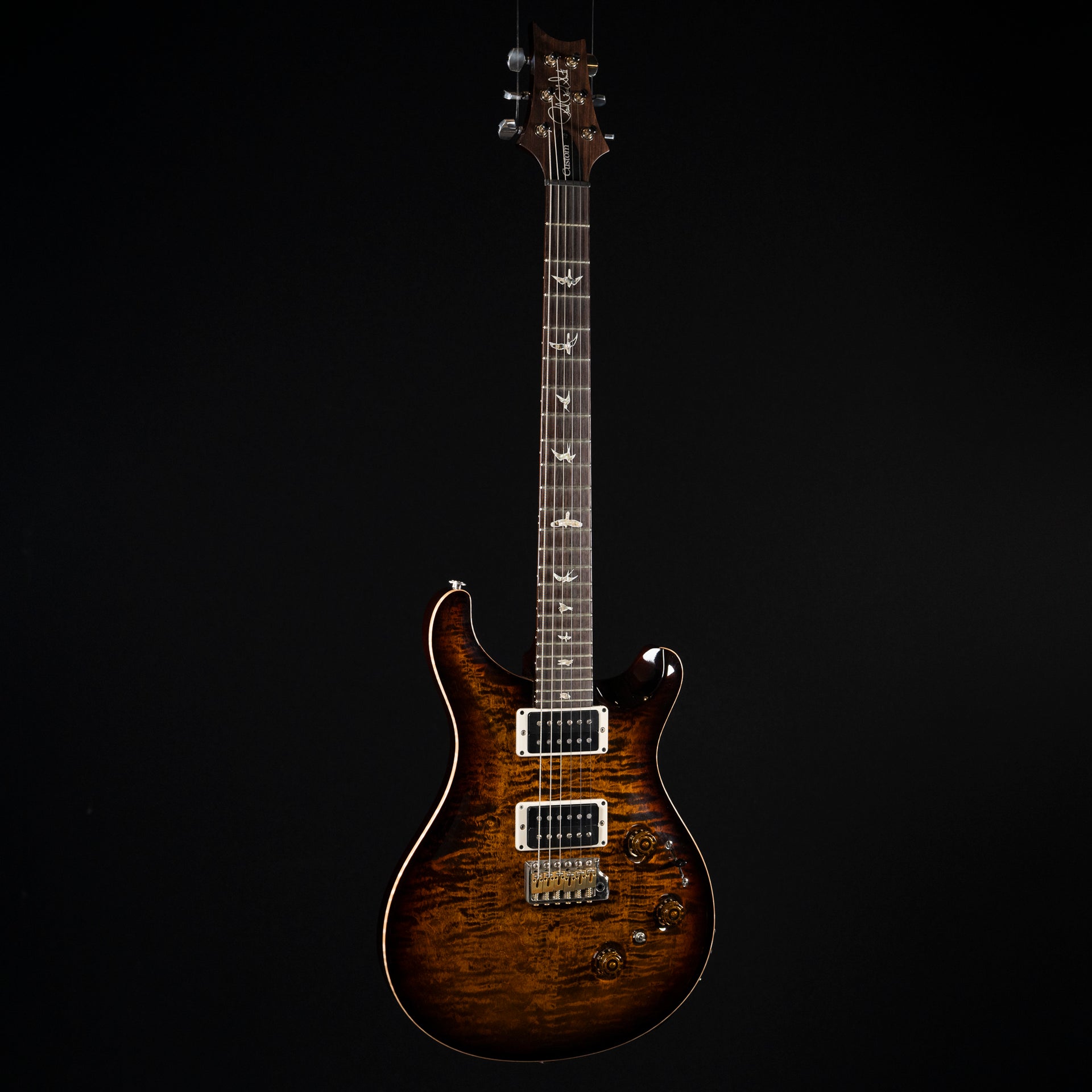 2019 PRS Custom 24 Piezo Electric Guitar - Black Gold - Midwood Guitar
