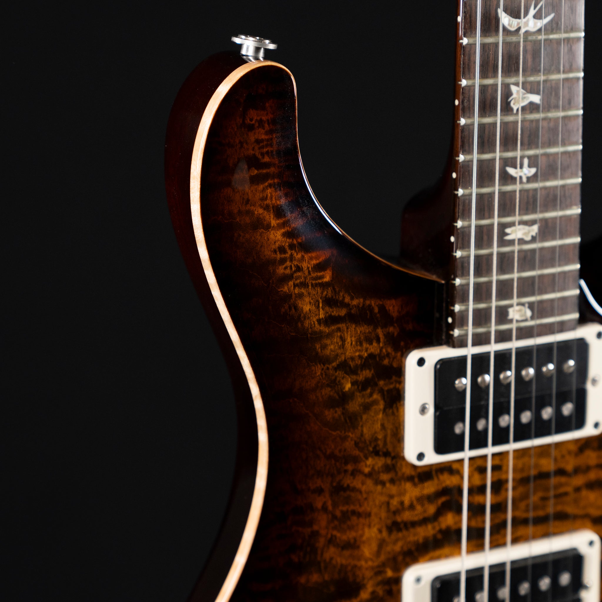 2019 PRS Custom 24 Piezo Electric Guitar - Black Gold - Midwood Guitar