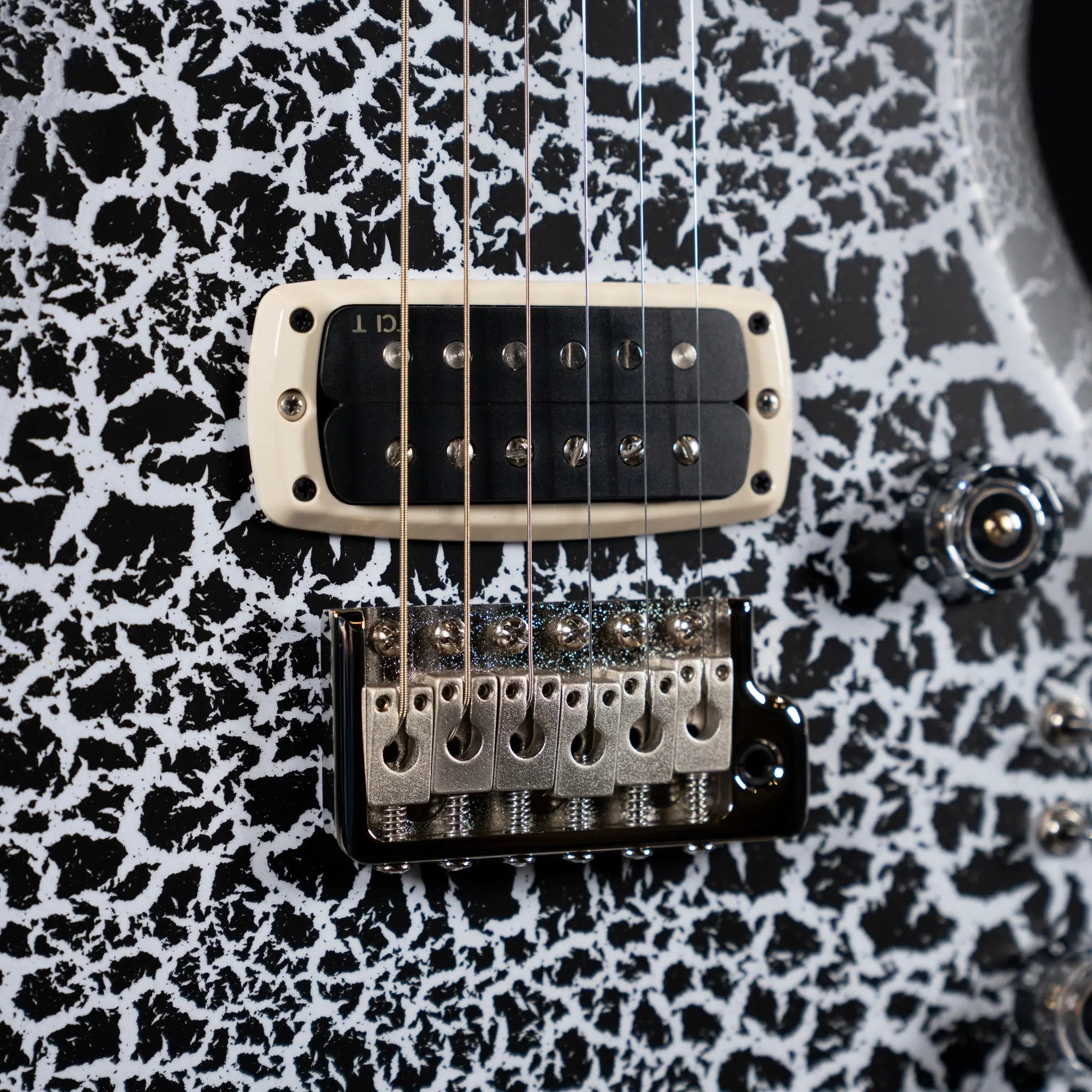 PRS S2 Custom 24-08 "Sprayer's Choice" Custom Color - Black Crackle Satin - Midwood Guitar