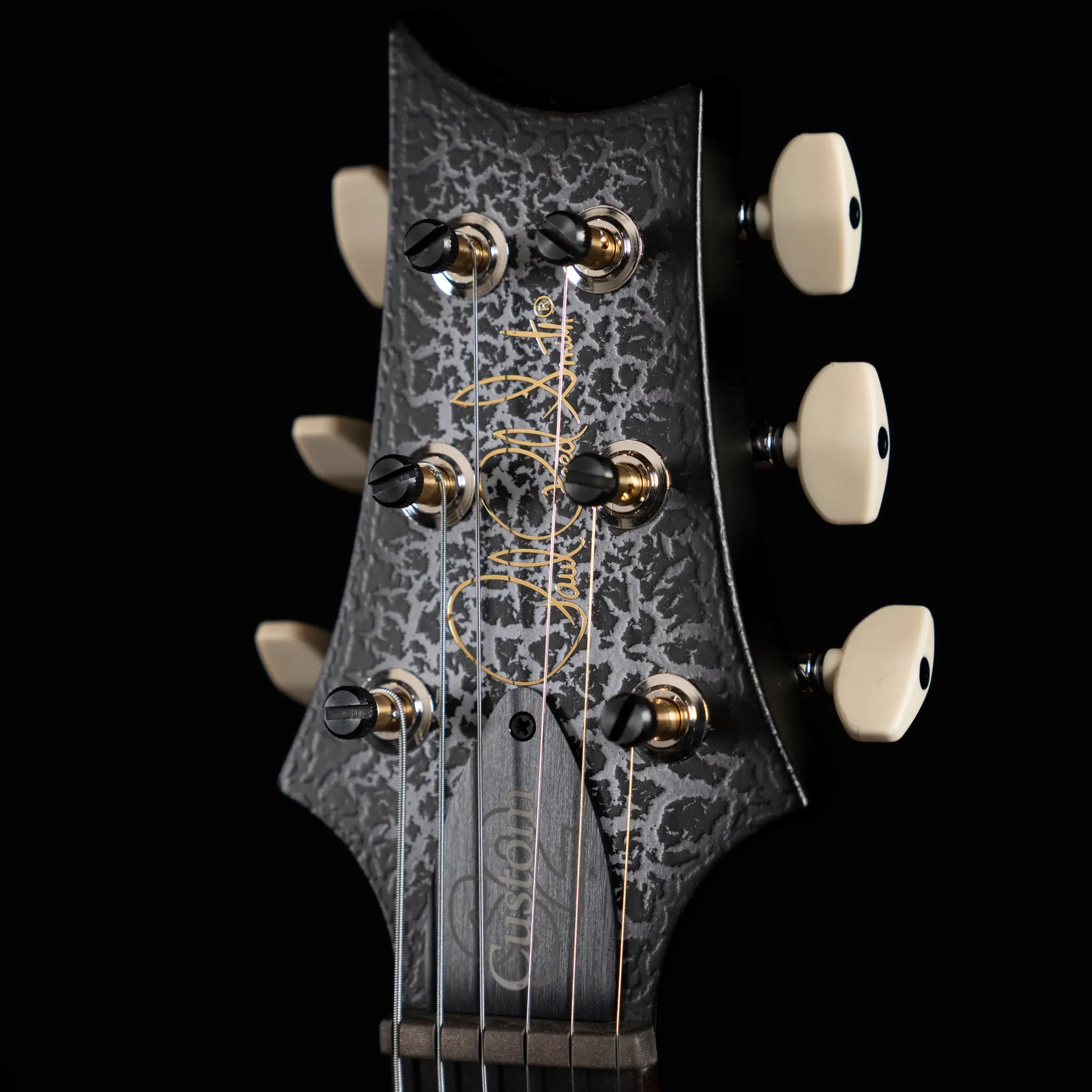 PRS S2 Custom 24-08 "Sprayer's Choice" Custom Color - Black Crackle Satin - Midwood Guitar