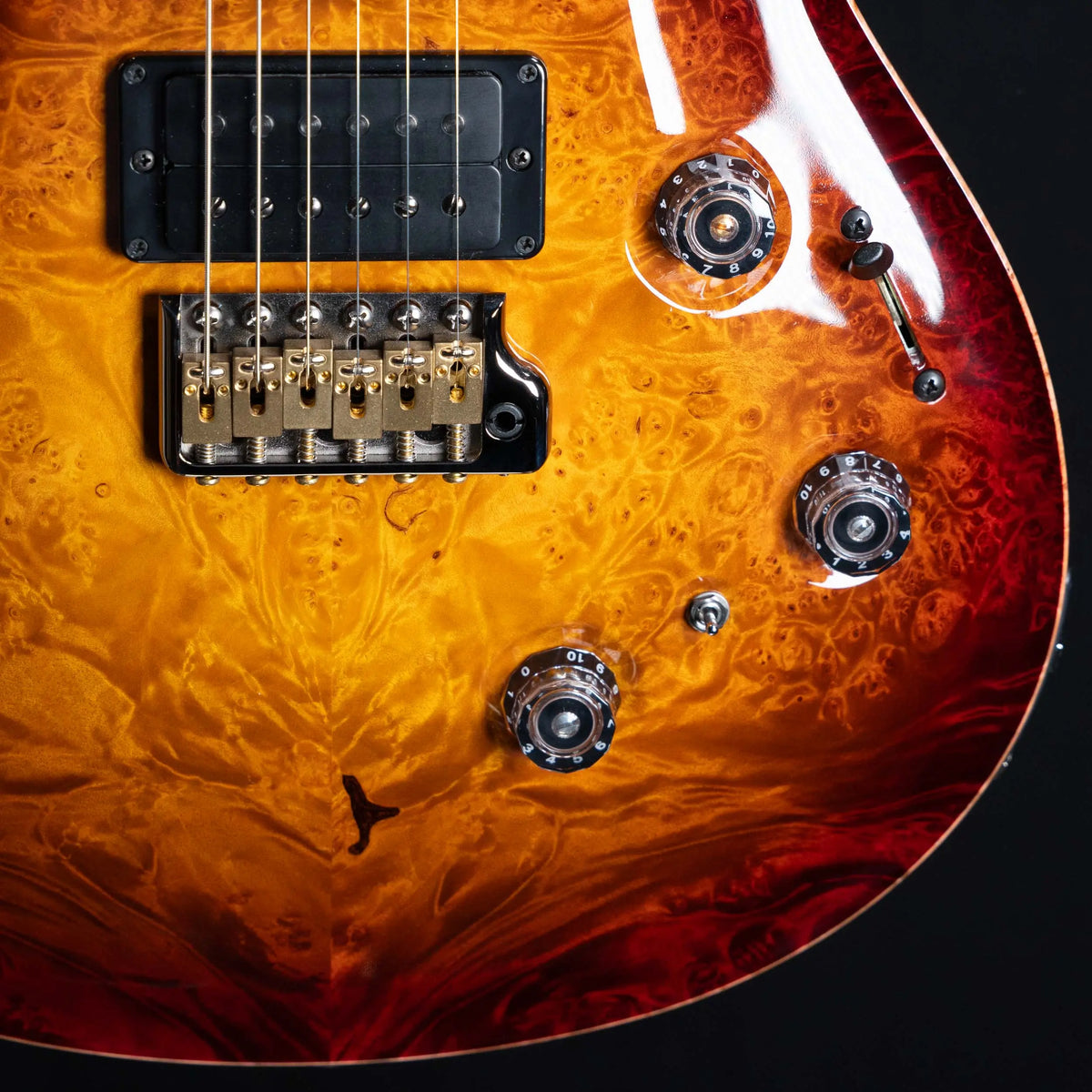 2026 PRS Studio Piezo Private Stock - Dark Cherry Glow | Preowned PRS