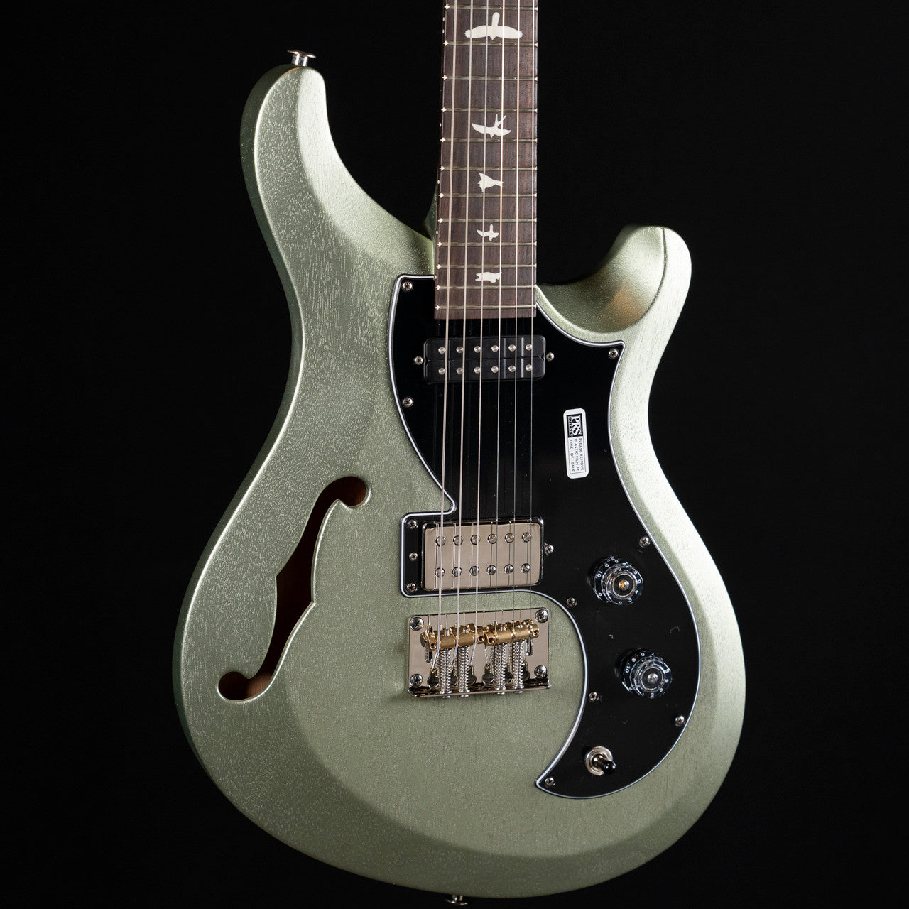 PRS S2 Vela Satin Semi-Hollow Electric Guitar - Mavis Mint Metallic