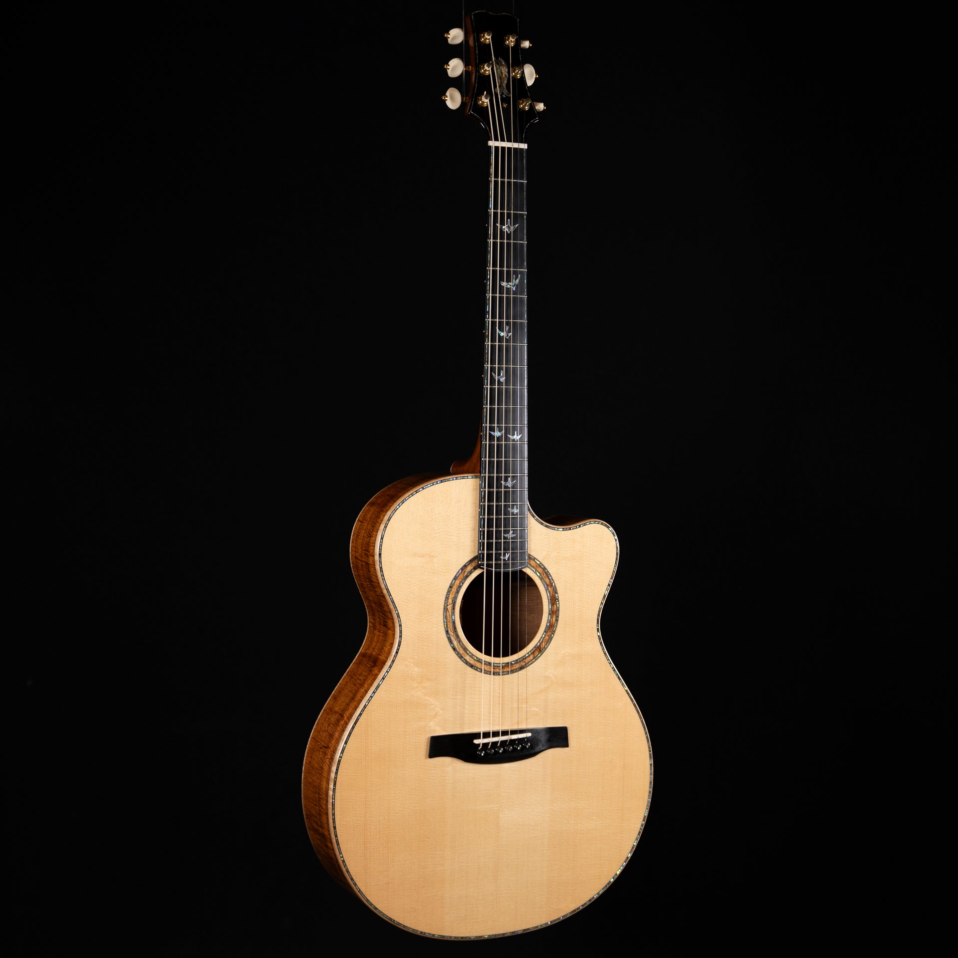 2014 PRS Private Stock Alex Lifeson Thinline Signature Acoustic Guitar - European Spruce/Koa