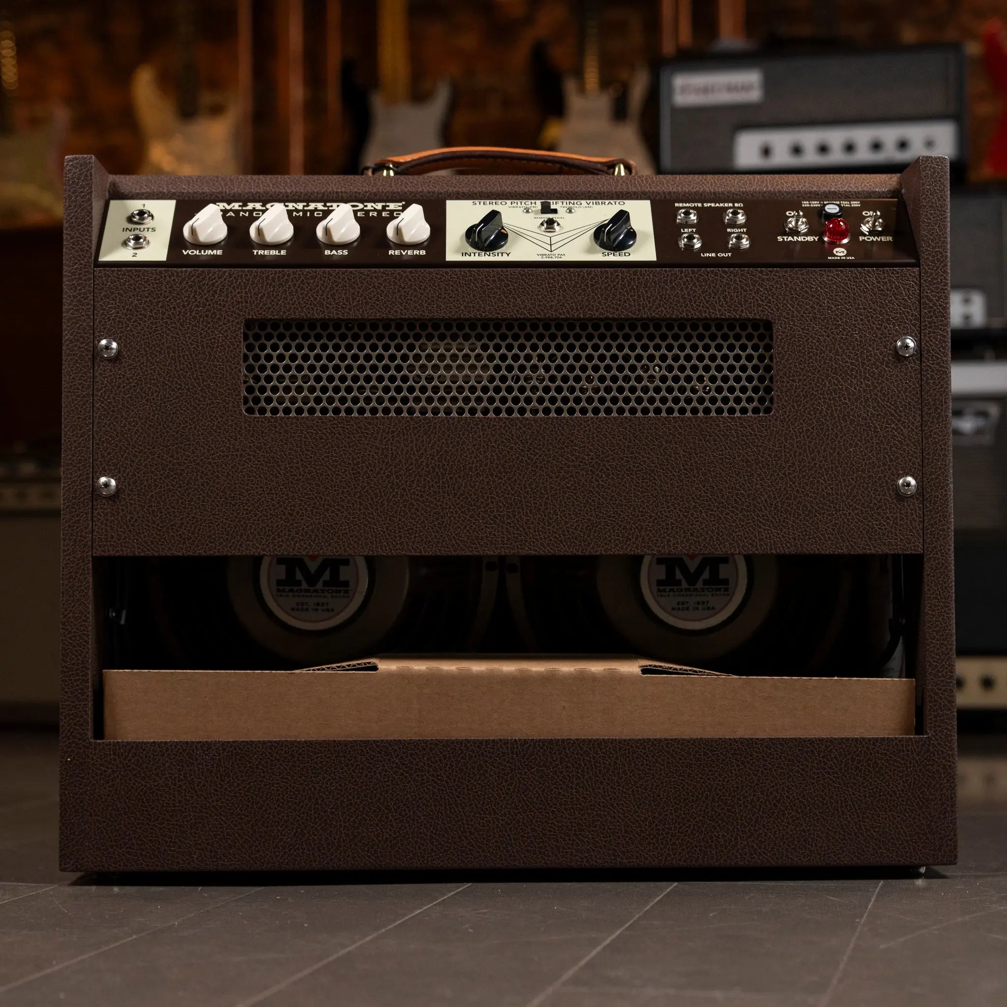 Magnatone Panoramic Stereo 2X10 Combo Amplifier - Traditional Brown Magnatone Amps