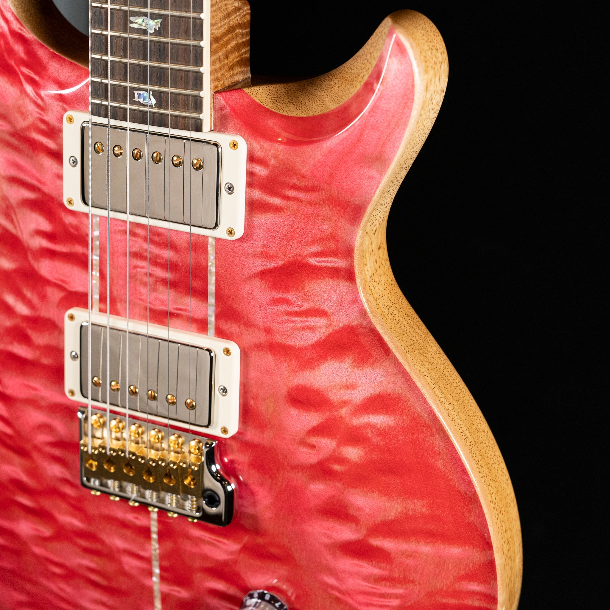 2022 PRS Santana Retro Wood Library Electric Guitar - Bonnie Pink PRS Guitars