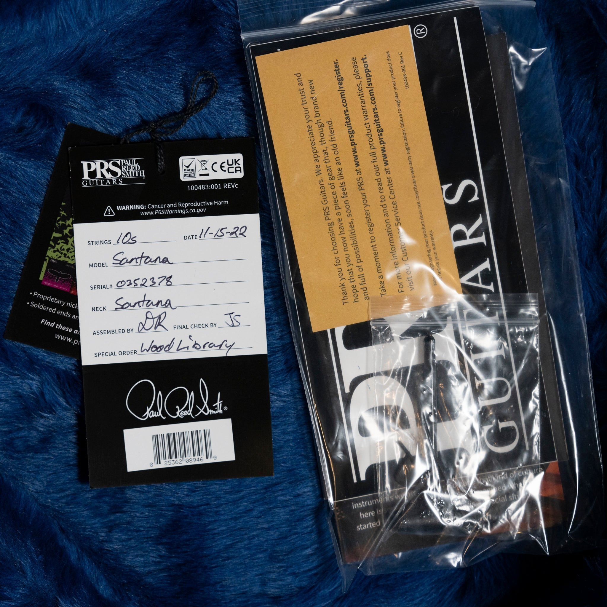 2022 PRS Santana Retro Wood Library Electric Guitar - Bonnie Pink PRS Guitars