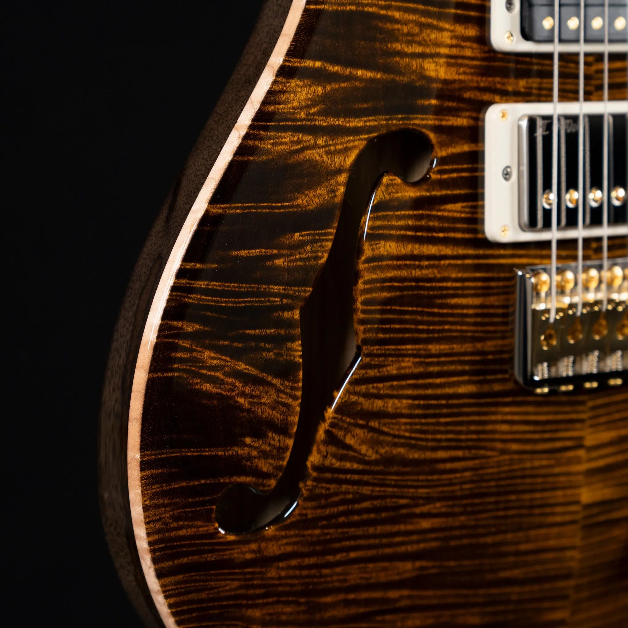 Paul Reed Smith 40th Anniversary Special Semi-Hollow Limited Edition - Yellow Tiger - Midwood Guitar
