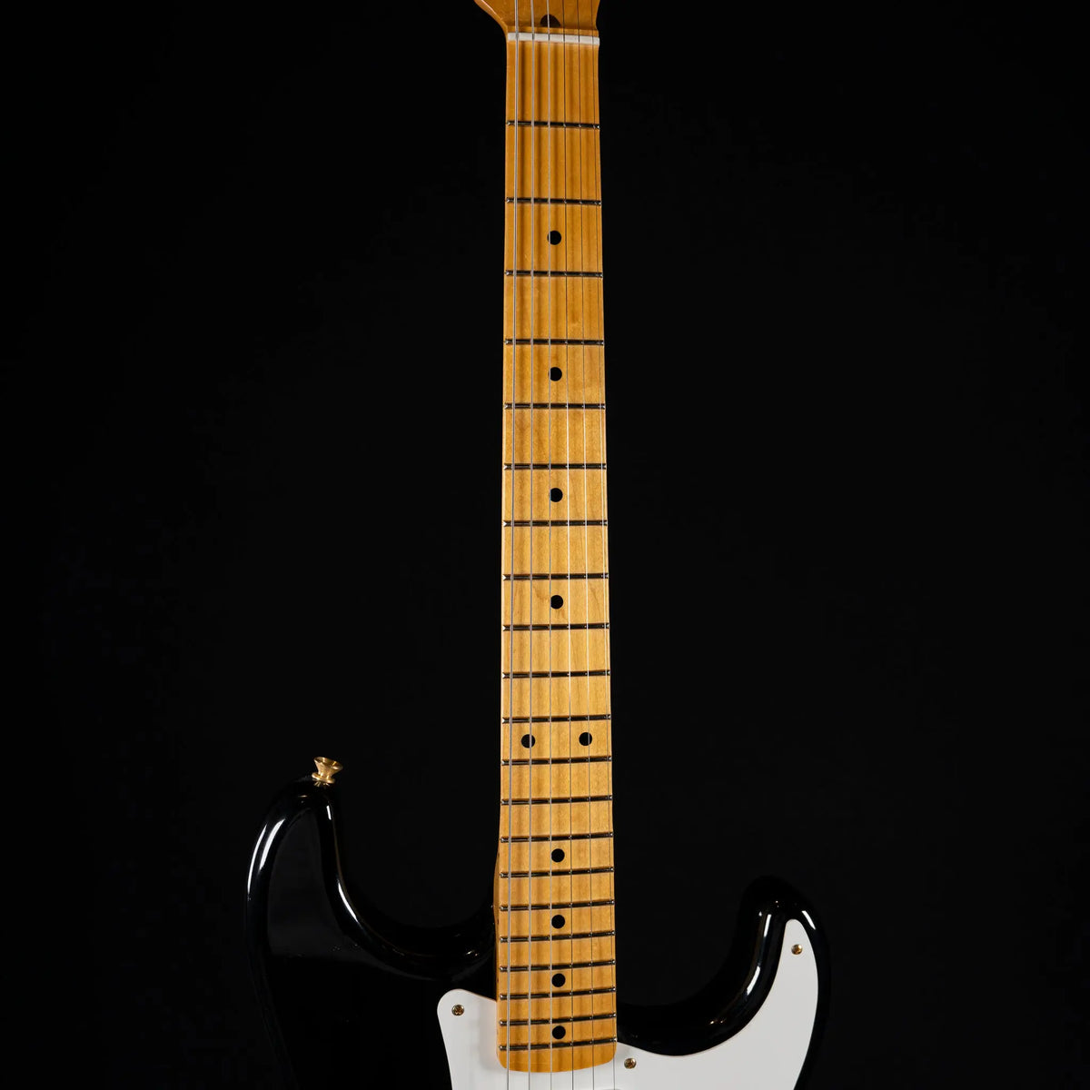 Fender Custom Shop 1955 Stratocaster - Lush Closet Classic - Black w/ Gold Hardware - Midwood Guitar