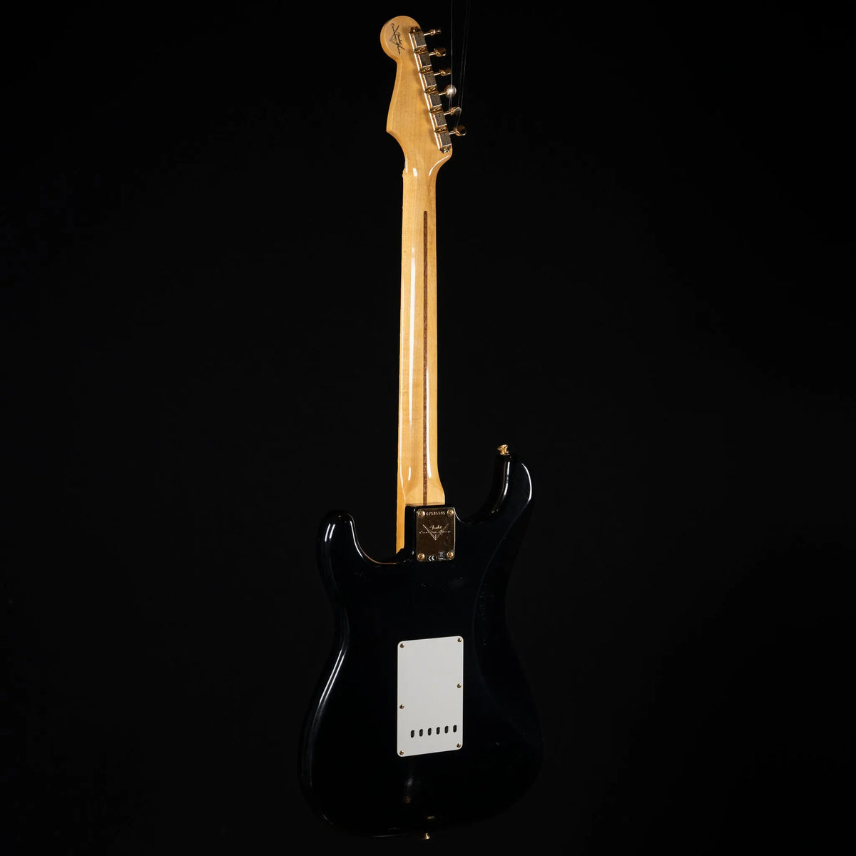Fender Custom Shop 1955 Stratocaster - Lush Closet Classic - Black w/ Gold Hardware - Midwood Guitar