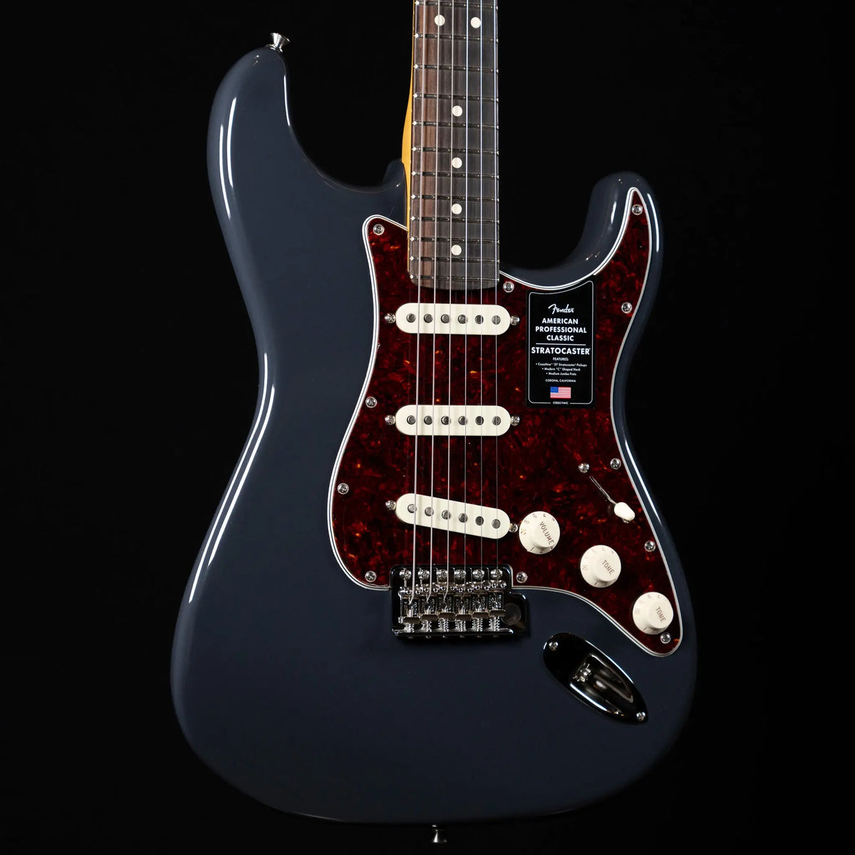 Fender American Professional Classic Stratocaster - Faded Black - Midwood Guitar