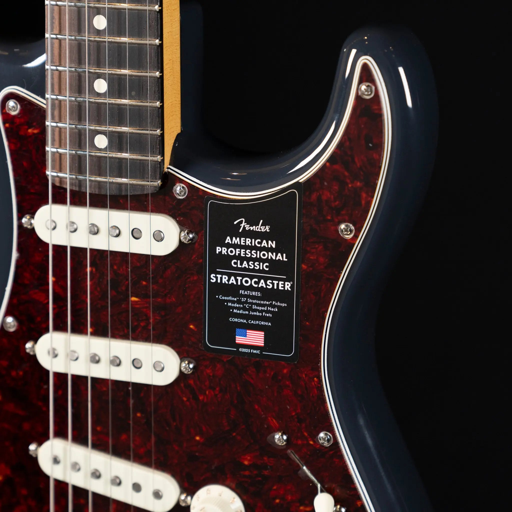 Fender American Professional Classic Stratocaster - Faded Black - Midwood Guitar