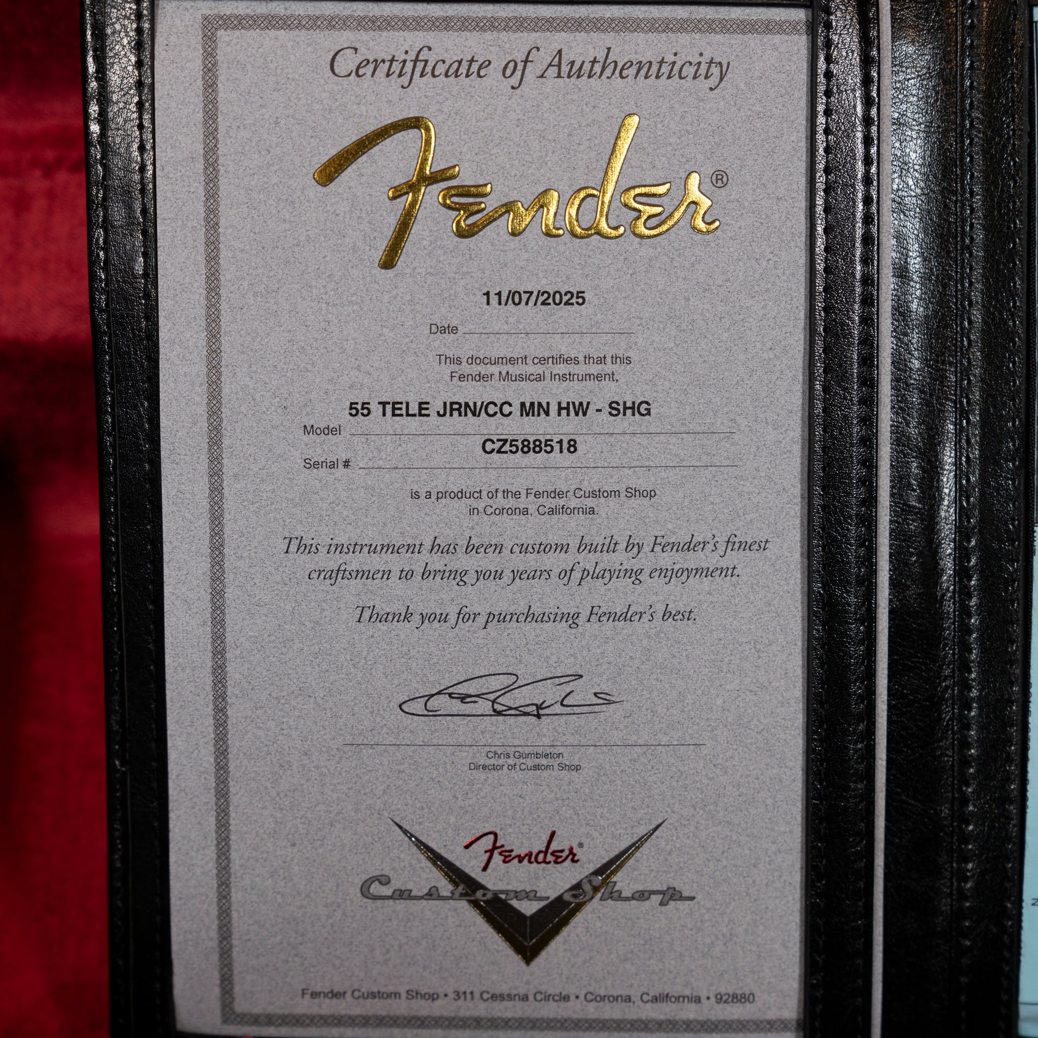 Fender Custom Shop 1955 Telecaster Journeyman Relic - Shoreline Gold - Midwood Guitar