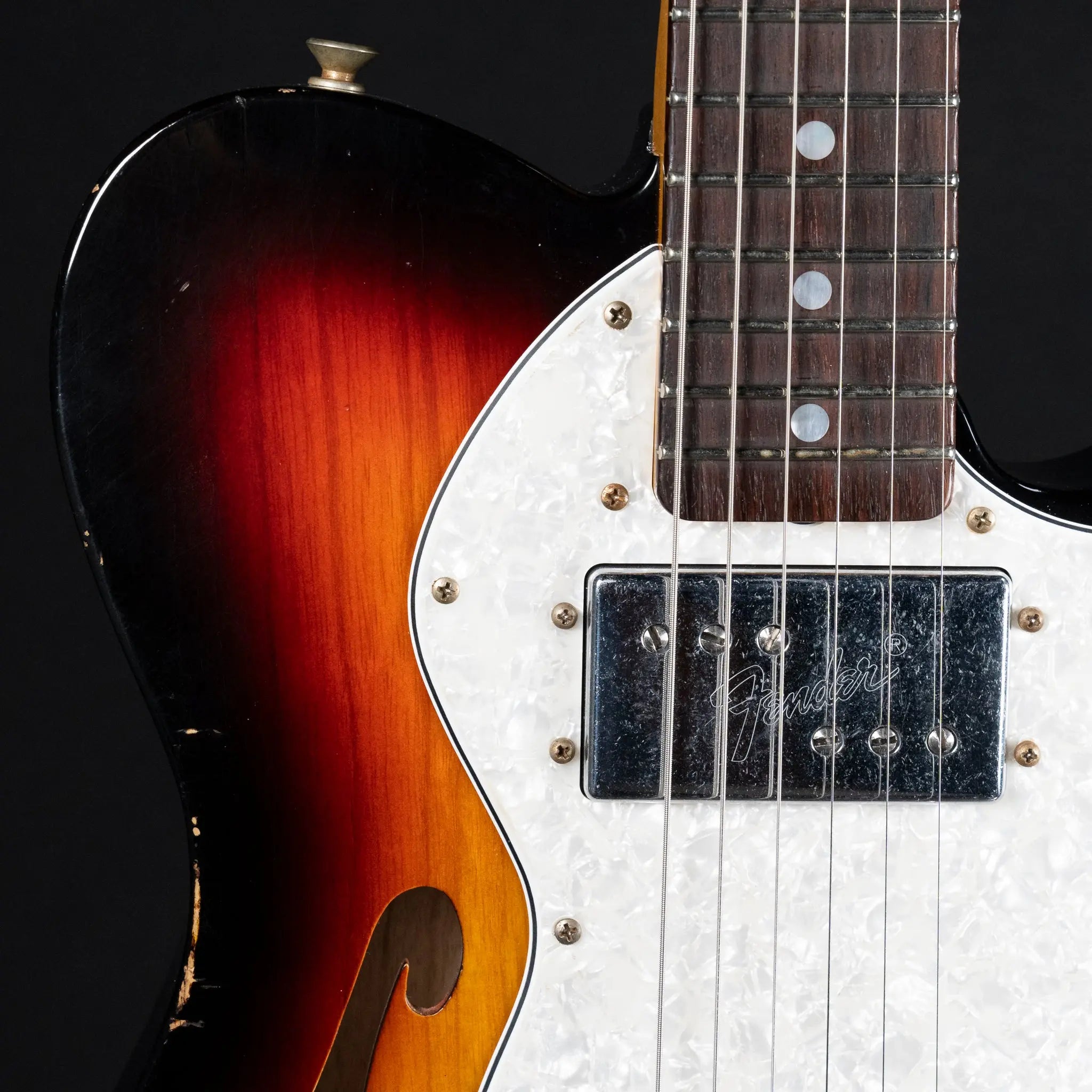 2025 Fender Custom Shop B4 Ltd. Bobbed Tele Thinline - 3 Tone Sunburst | Preowned Fender Custom Shop