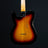 2025 Fender Custom Shop B4 Ltd. Bobbed Tele Thinline - 3 Tone Sunburst | Preowned Fender Custom Shop