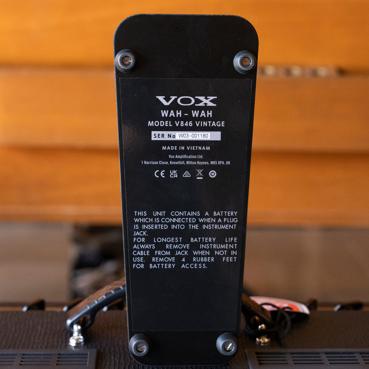 Vox V486 Vintage Wah Guitar Pedal Reissue