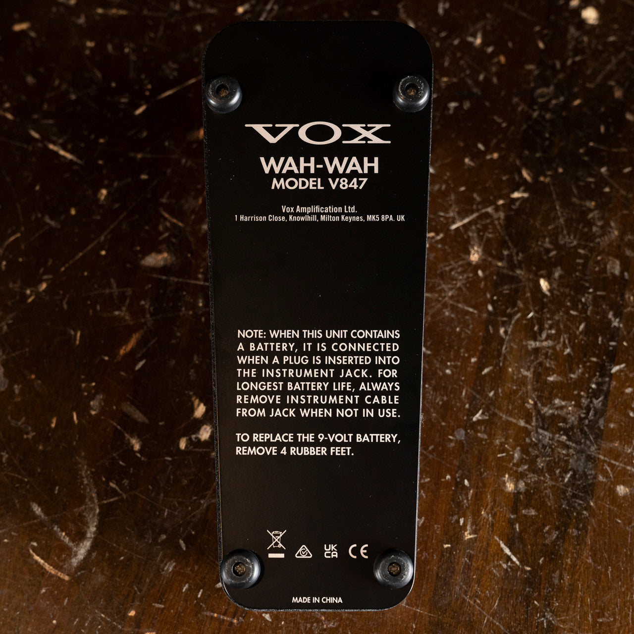 VOX V847A Wah Guitar Pedal