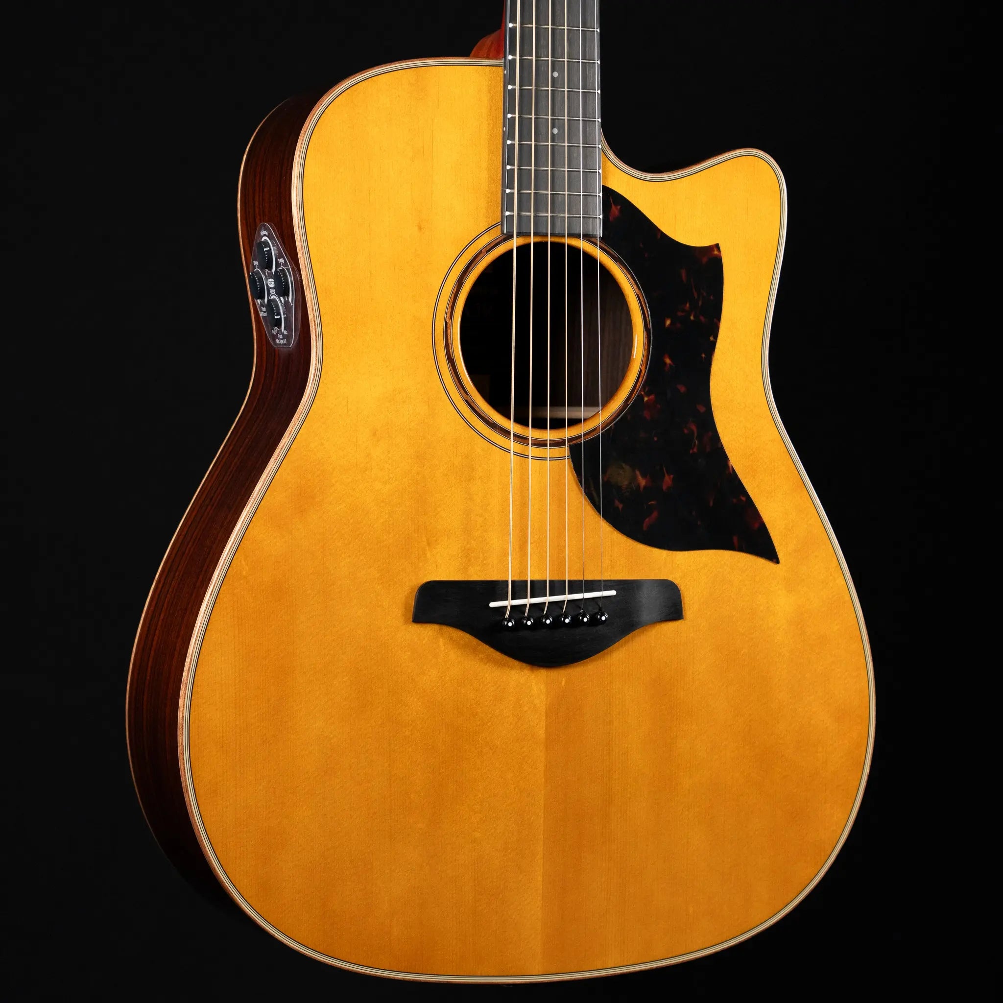 Yamaha A3R ARE Dreadnought Cutaway - Vintage Natural #0575 - Midwood Guitar