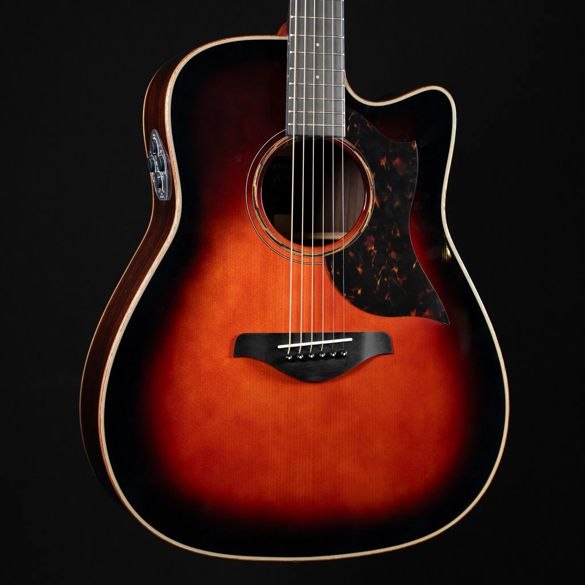 Yamaha A3R ARE Dreadnought Cutaway - Tobacco Brown Sunburst - Midwood Guitar