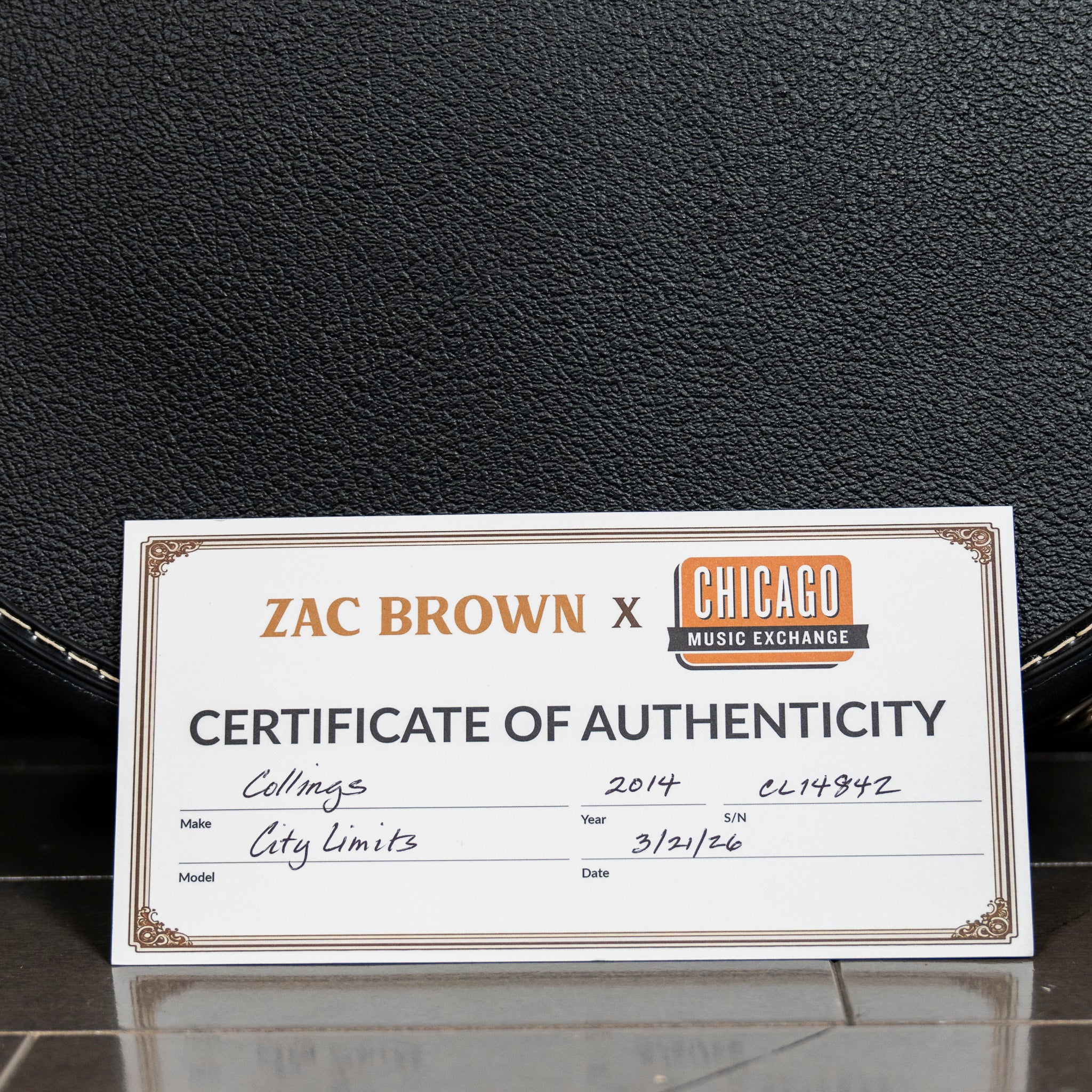 2014 Collings City Limits Sunburst - Stage Used By Zac Brown | Preowned