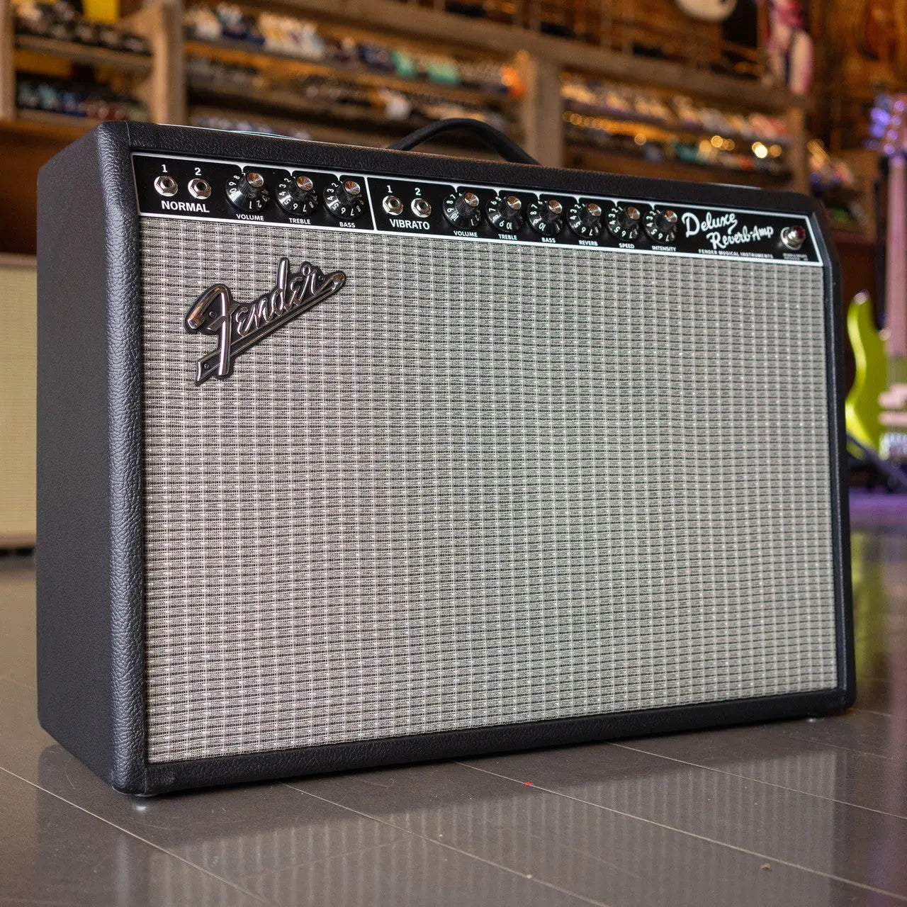 Fender 65 Princeton Reverb 15W 1x10 Tube Guitar Combo Amp, Black