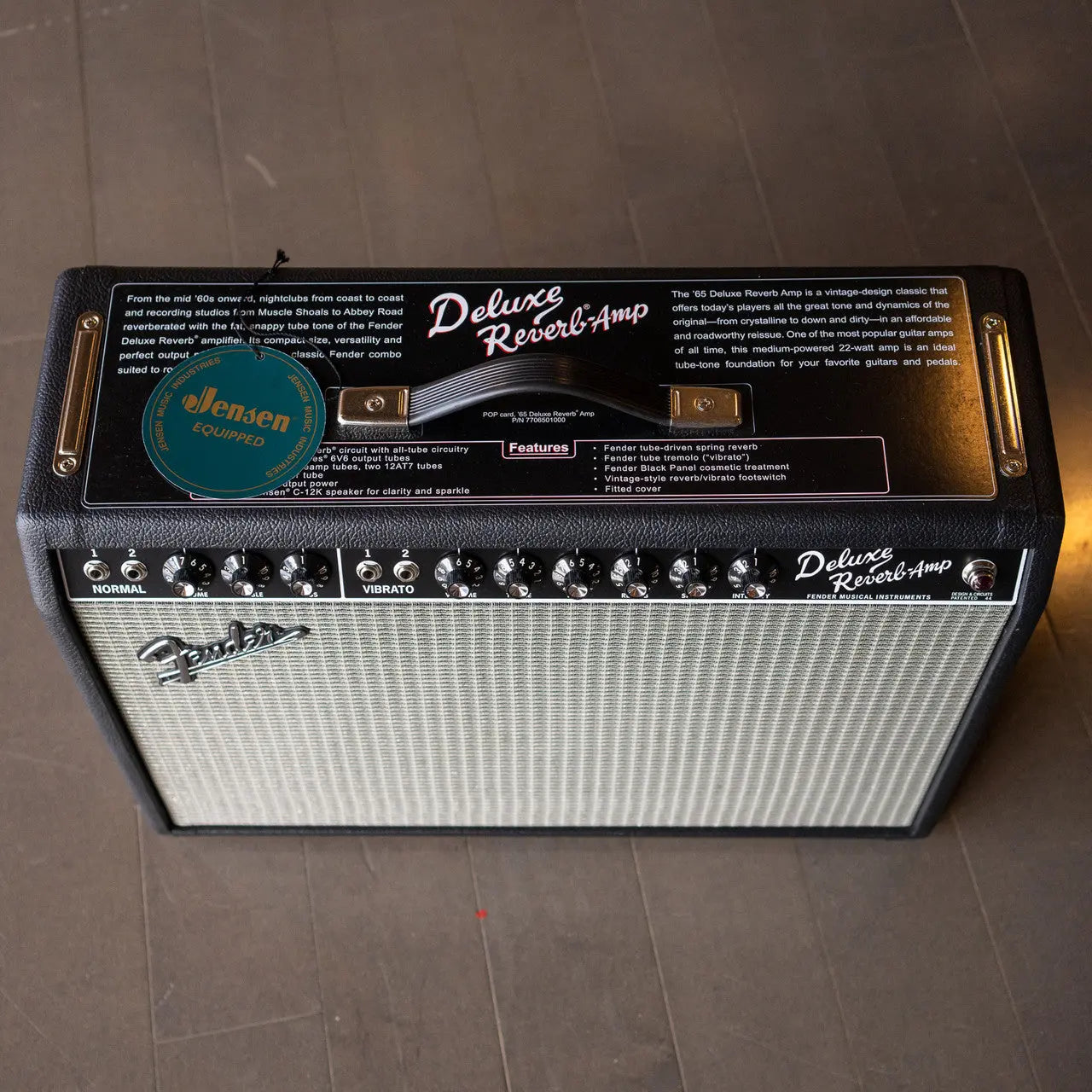 Fender 65 Princeton Reverb 15W 1x10 Tube Guitar Combo Amp, Black