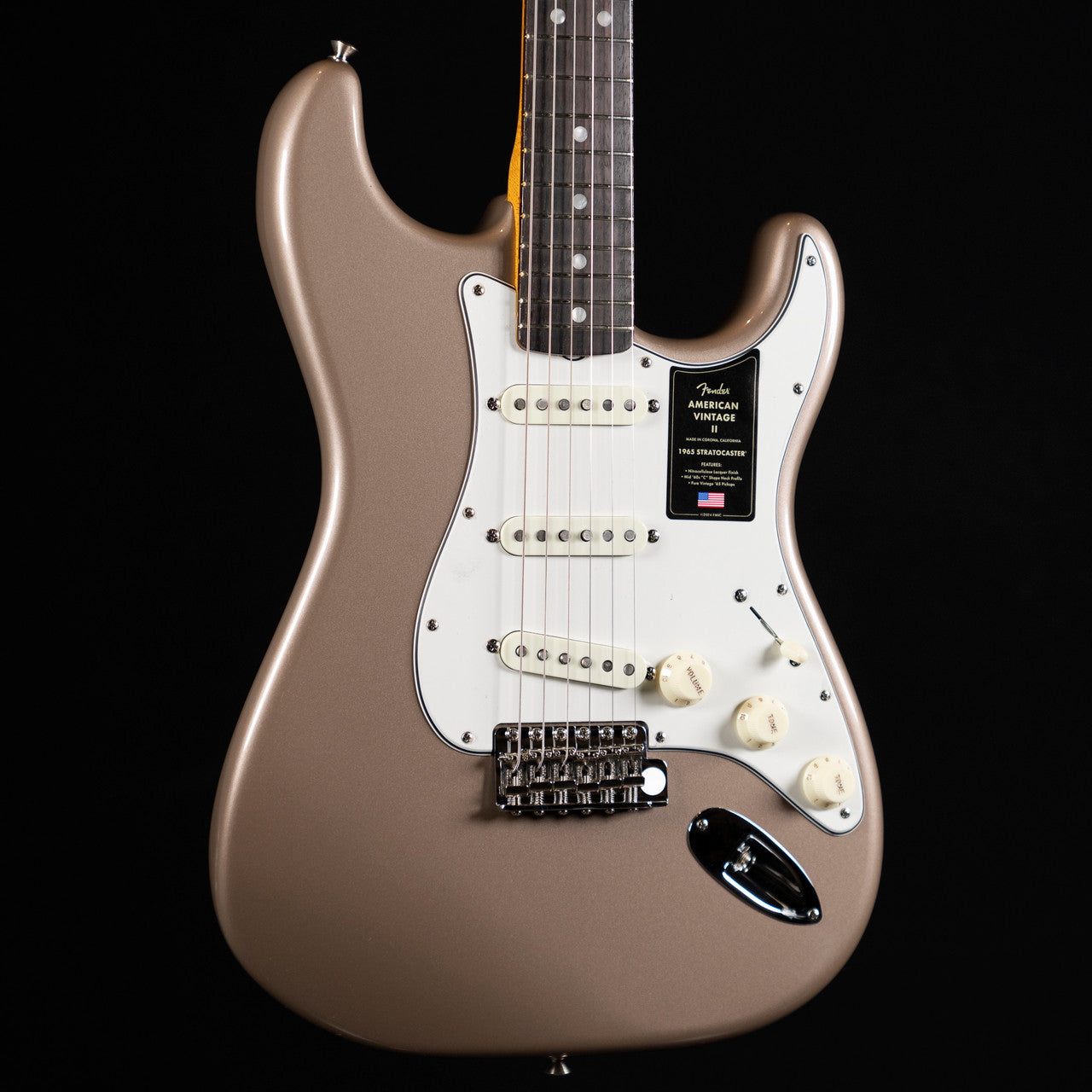 Fender American Vintage II 1965 Stratocaster Electric Guitar - Shoreline Gold