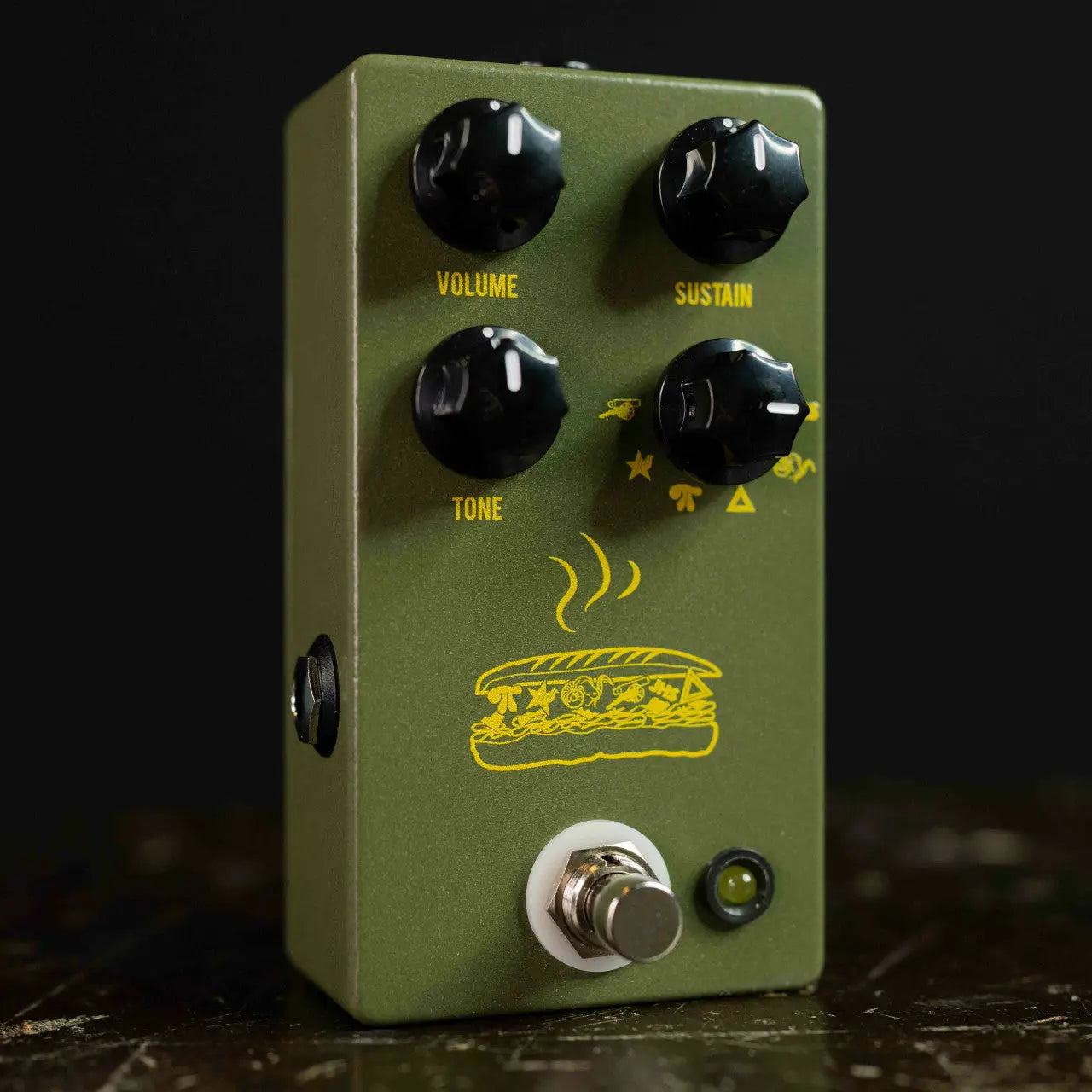 JHS Muffuletta 6-Way Fuzz Pedal- Army Green | Shop Fuzz Pedals!