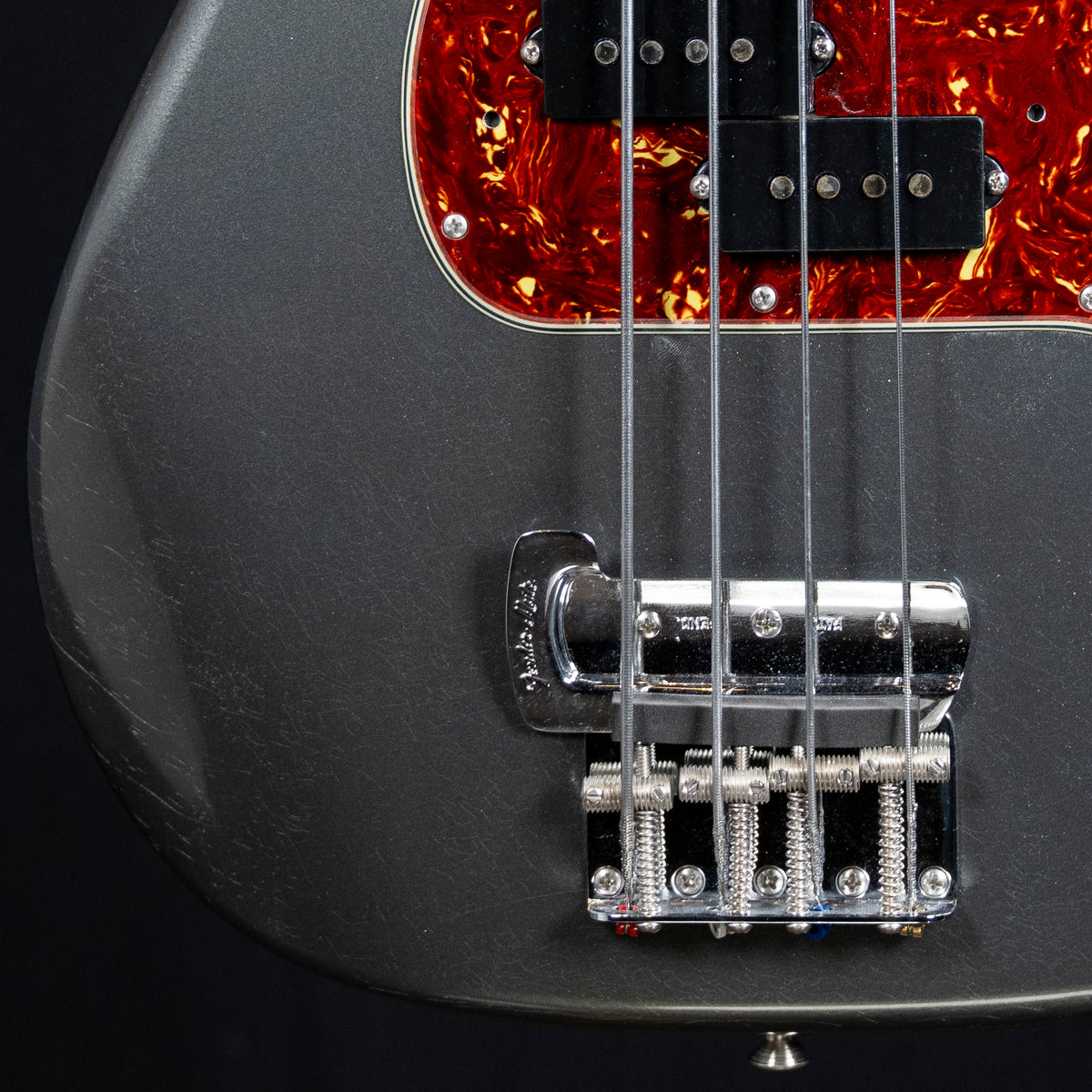 Fender Custom Shop Sean Hurley Signature Precision Bass | Aged Charcoal Frost Metallic