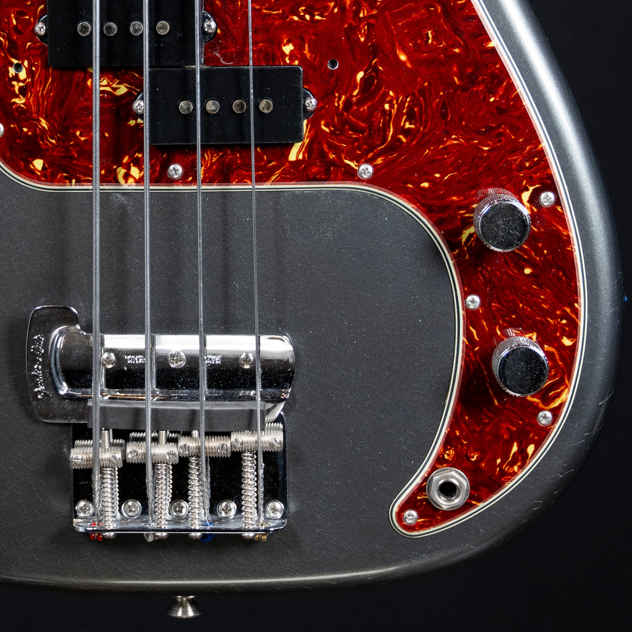 Fender Custom Shop Sean Hurley Signature Precision Bass | Aged Charcoal Frost Metallic