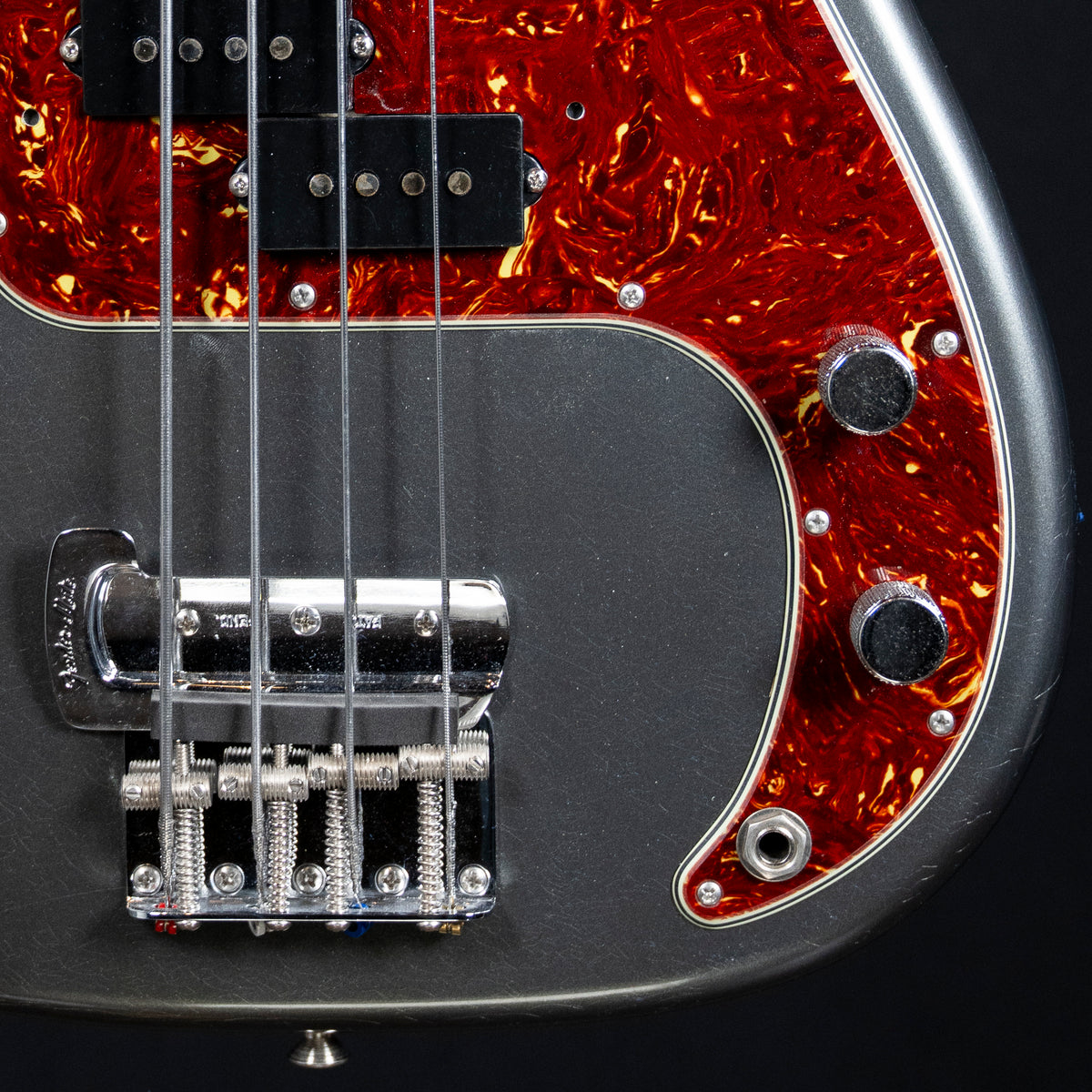 Fender Custom Shop Sean Hurley Signature Precision Bass | Aged Charcoal Frost Metallic