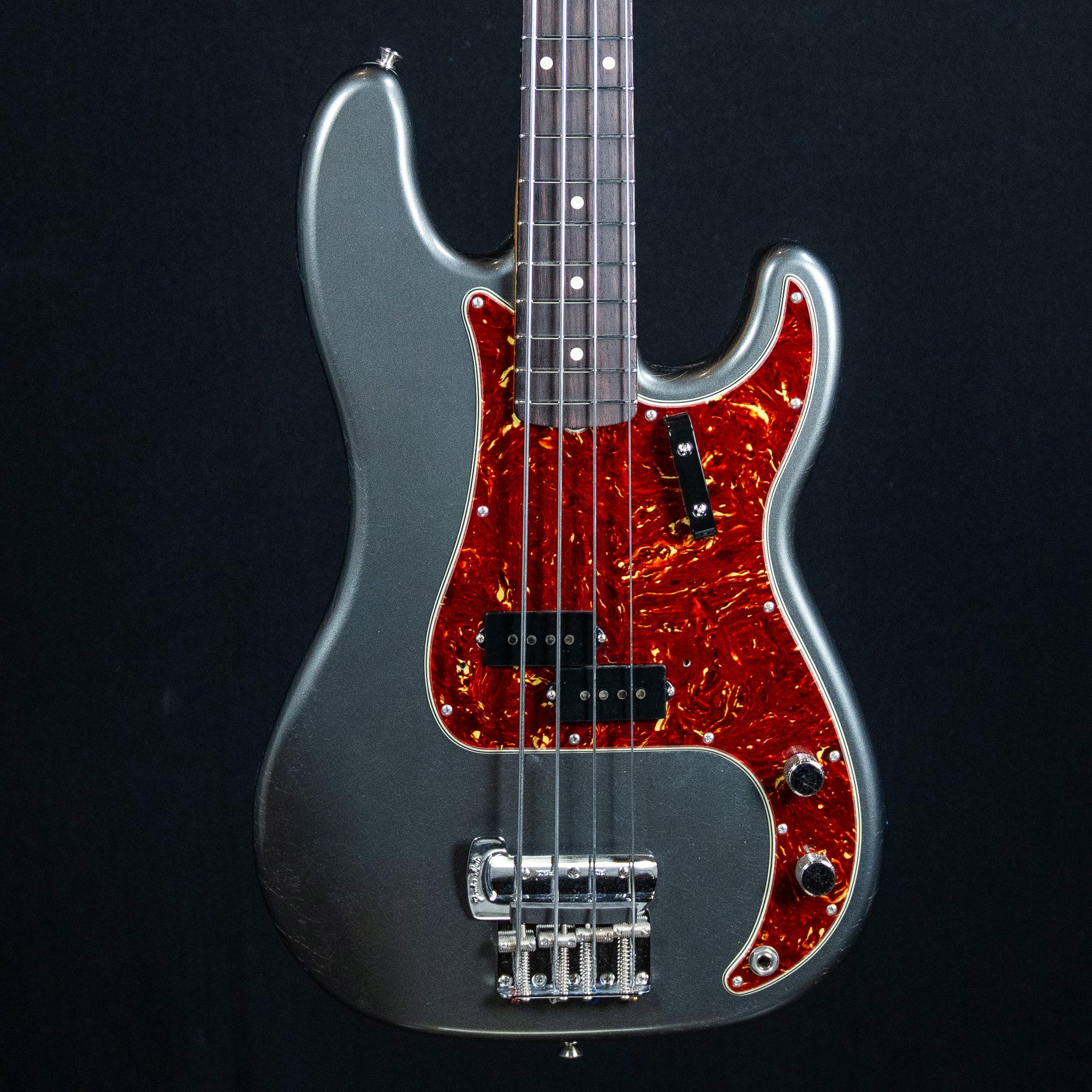 Fender Custom Shop Sean Hurley Signature Precision Bass | Aged Charcoal Frost Metallic