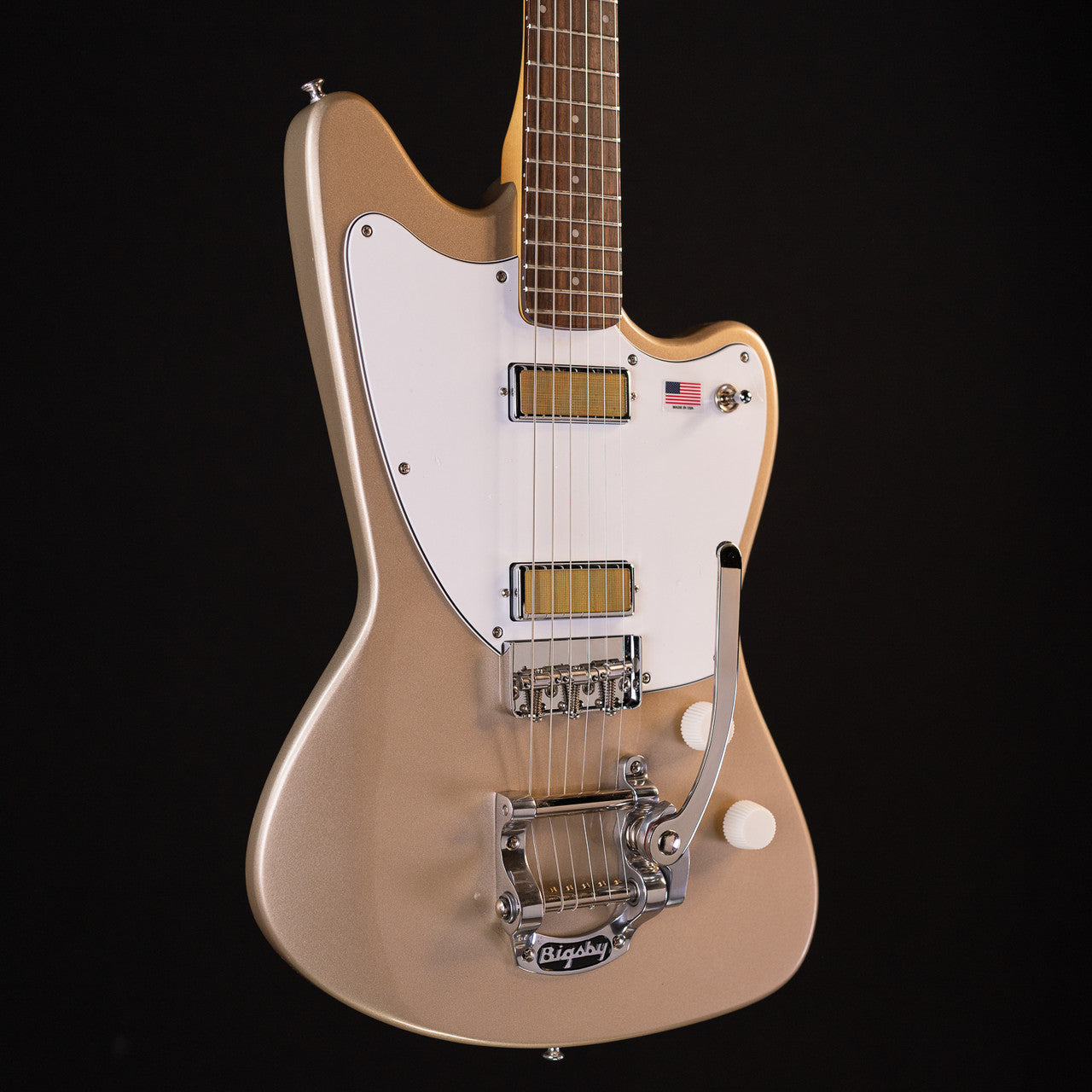 Harmony Silhouette Electric Guitar - Champagne w/ Bigsby - MGS Exclusive