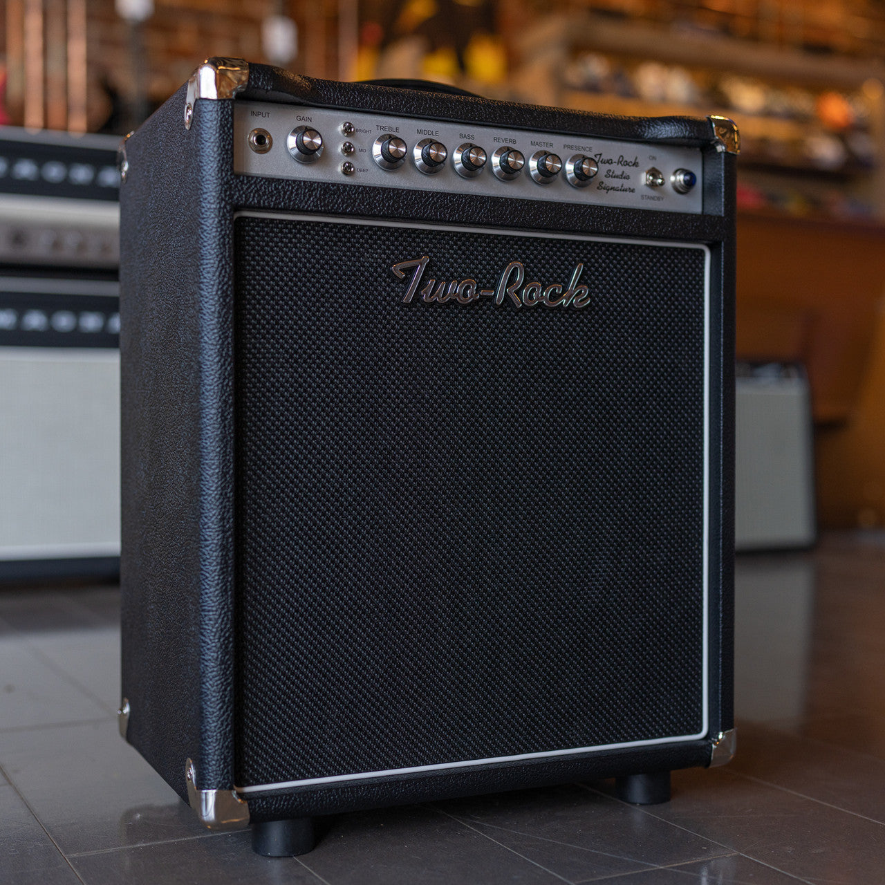 Two-Rock Studio Signature 35w Combo Amp - Black w/ Silver Faceplate